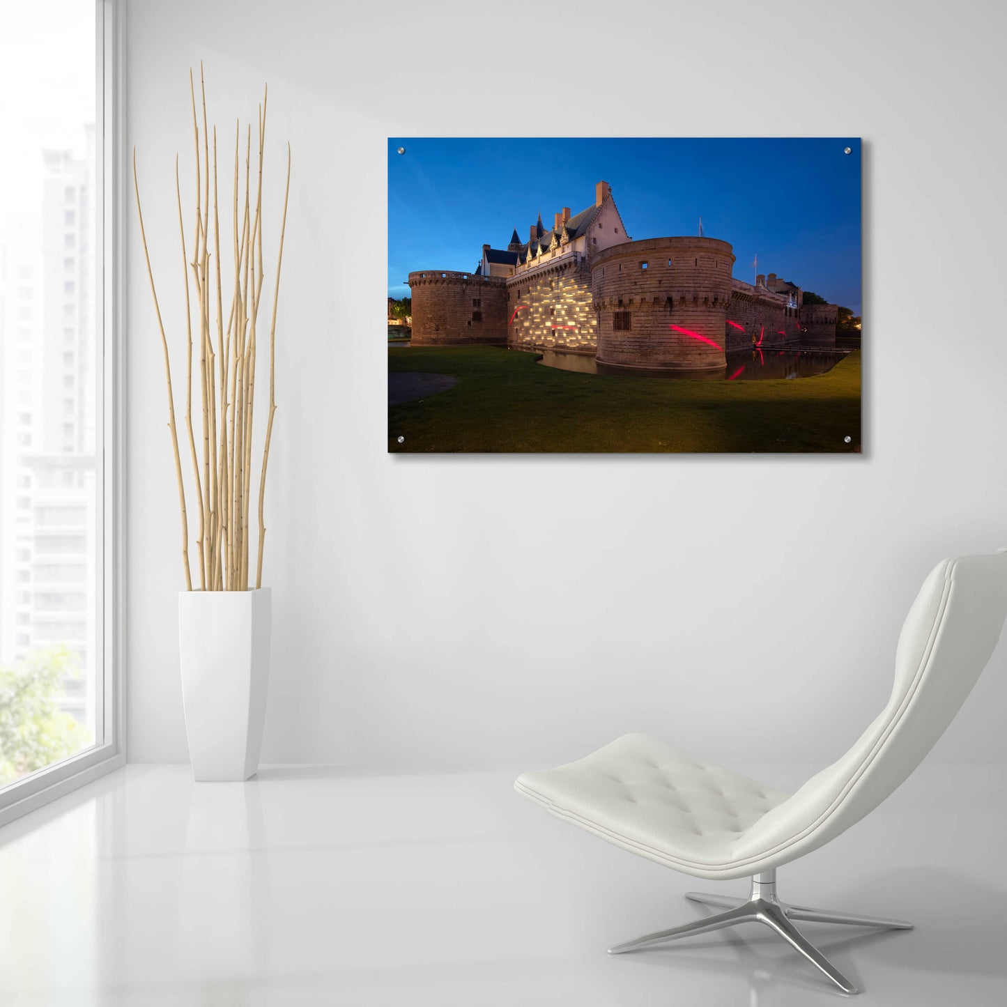 Epic Art 'Behind the Castle' by Sebastien Lory, Acrylic Glass Wall Art,36x24