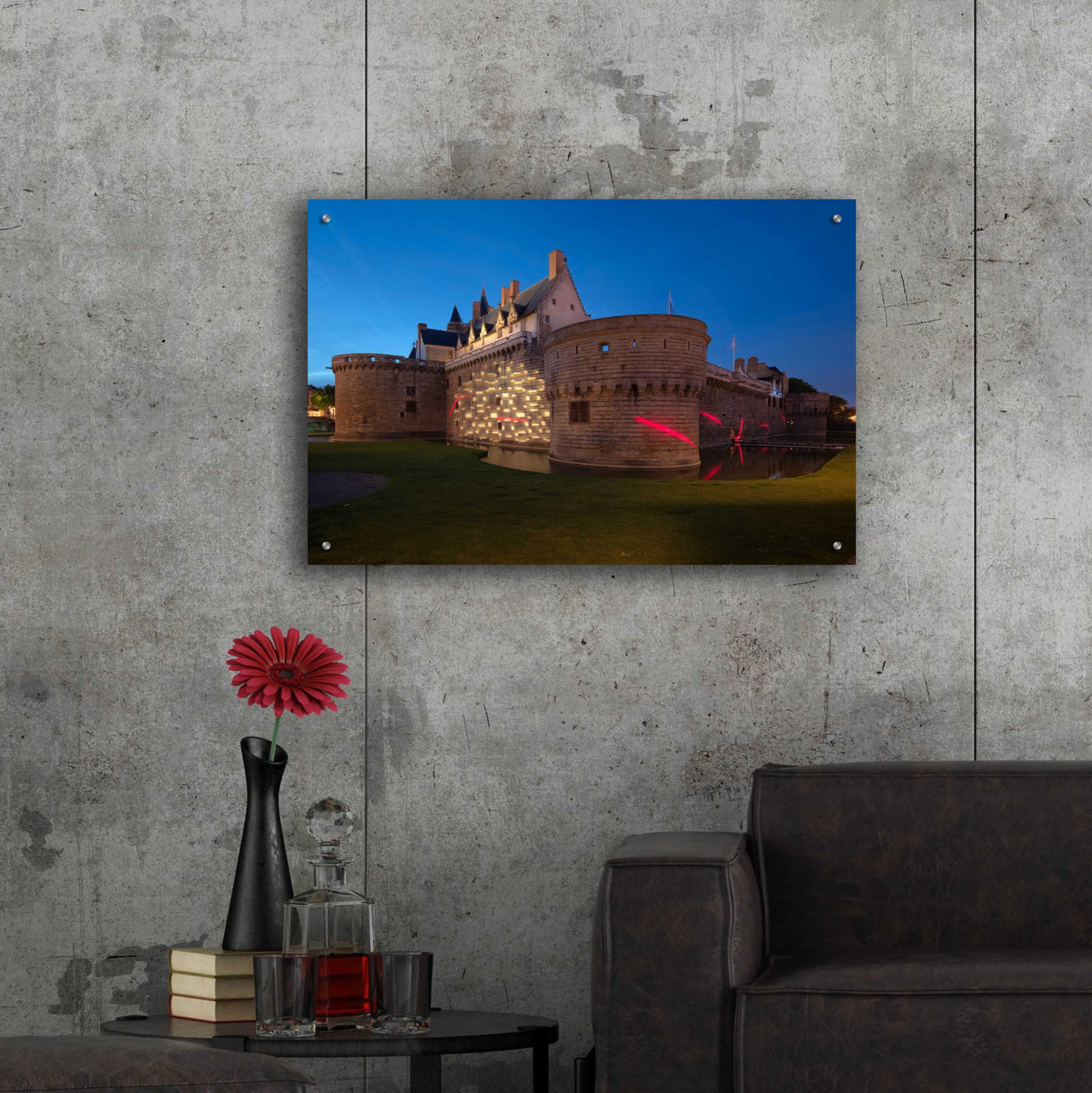 Epic Art 'Behind the Castle' by Sebastien Lory, Acrylic Glass Wall Art,36x24