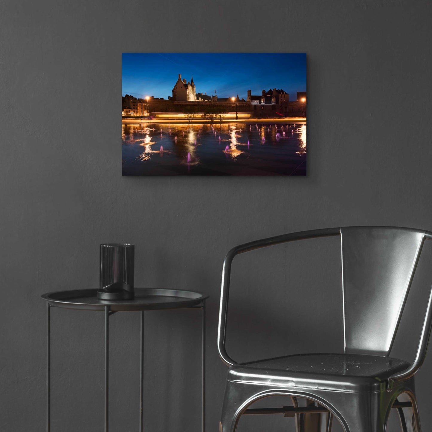 Epic Art 'Castle Reflections' by Sebastien Lory, Acrylic Glass Wall Art,24x16