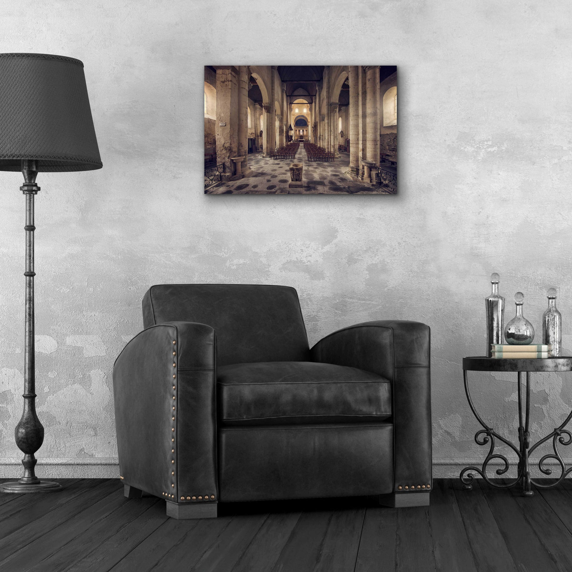 Epic Art 'Inside the Church' by Sebastien Lory, Acrylic Glass Wall Art,24x16