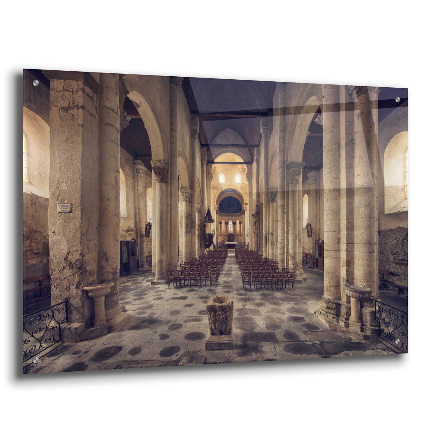 Epic Art 'Inside the Church' by Sebastien Lory, Acrylic Glass Wall Art,36x24