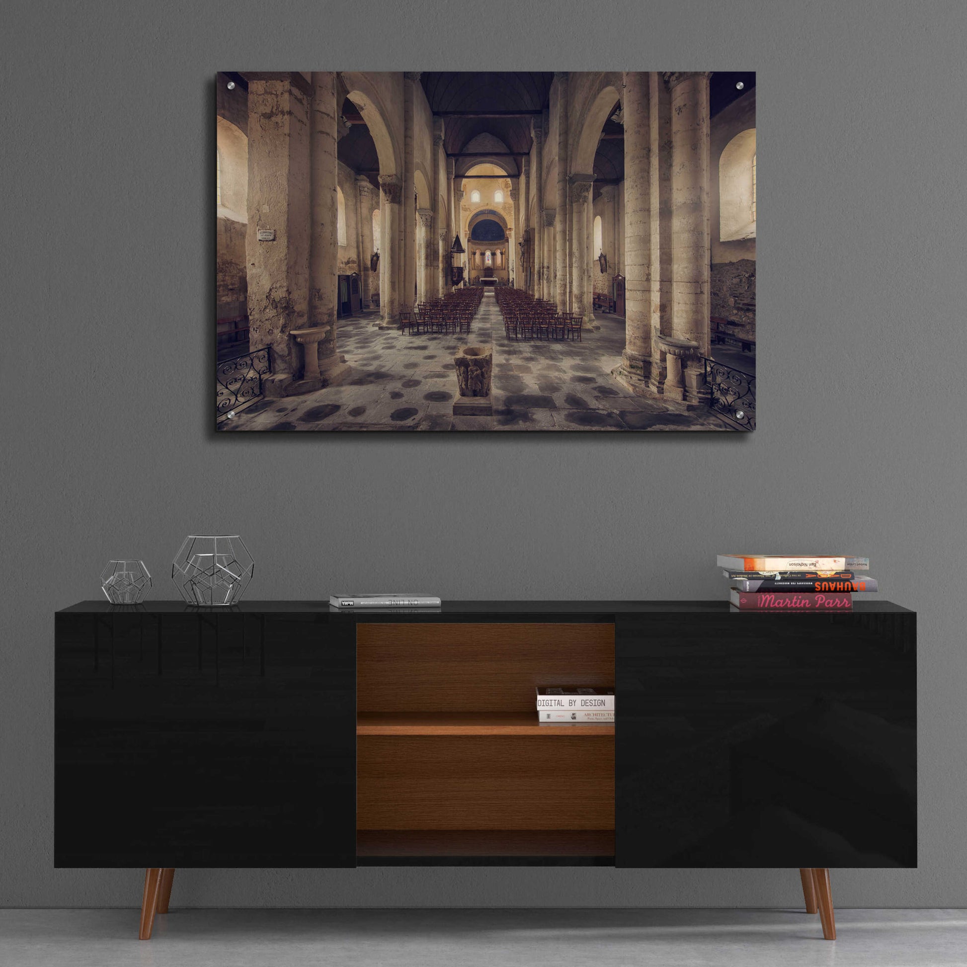 Epic Art 'Inside the Church' by Sebastien Lory, Acrylic Glass Wall Art,36x24