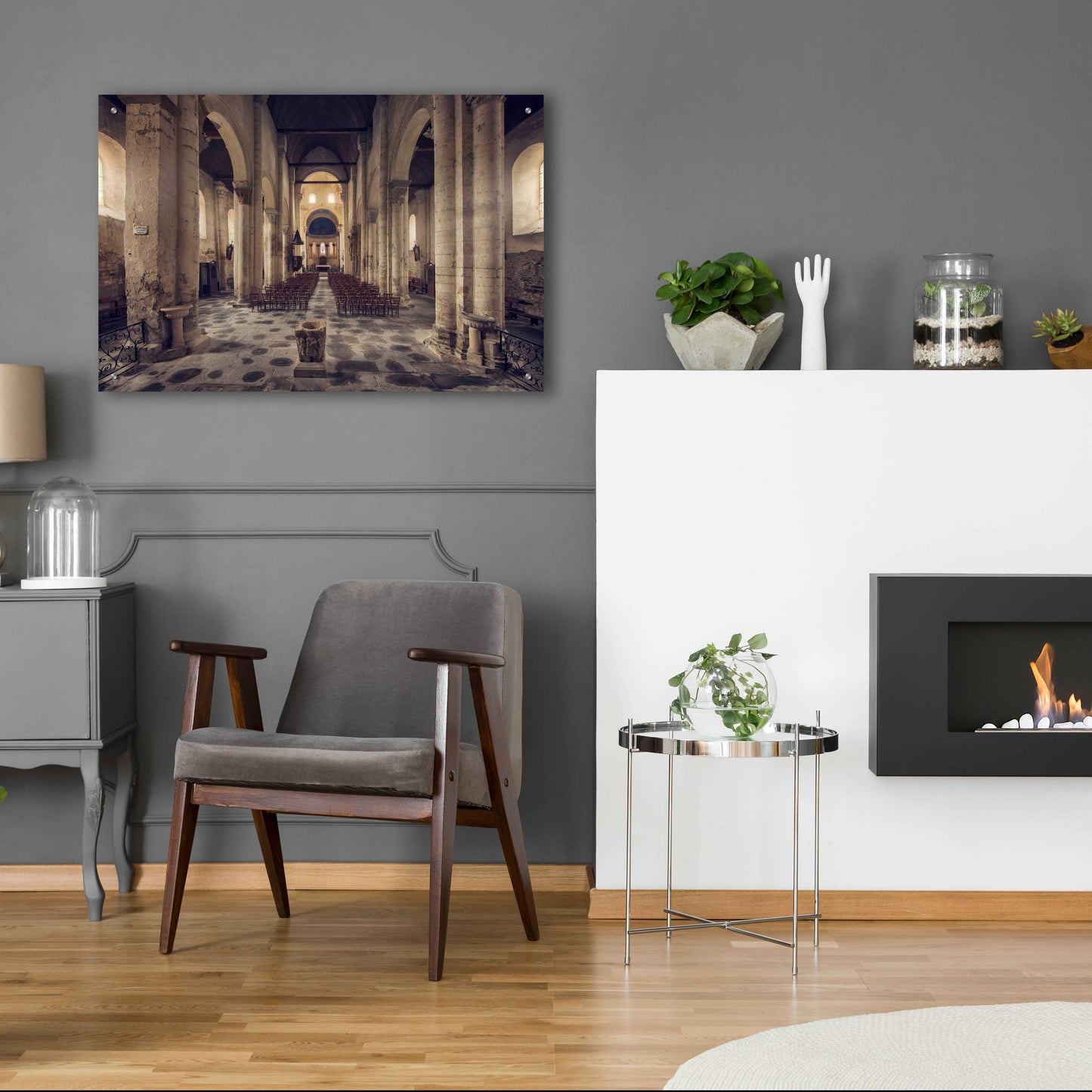 Epic Art 'Inside the Church' by Sebastien Lory, Acrylic Glass Wall Art,36x24