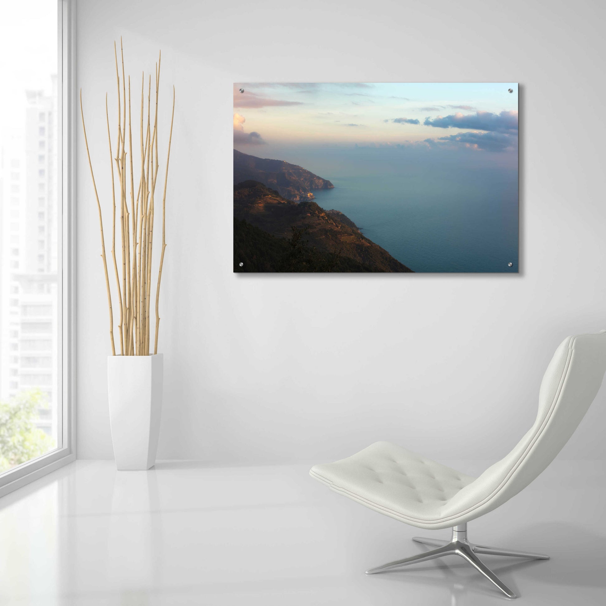 Epic Art 'Ocean Views' by Sebastien Lory, Acrylic Glass Wall Art,36x24