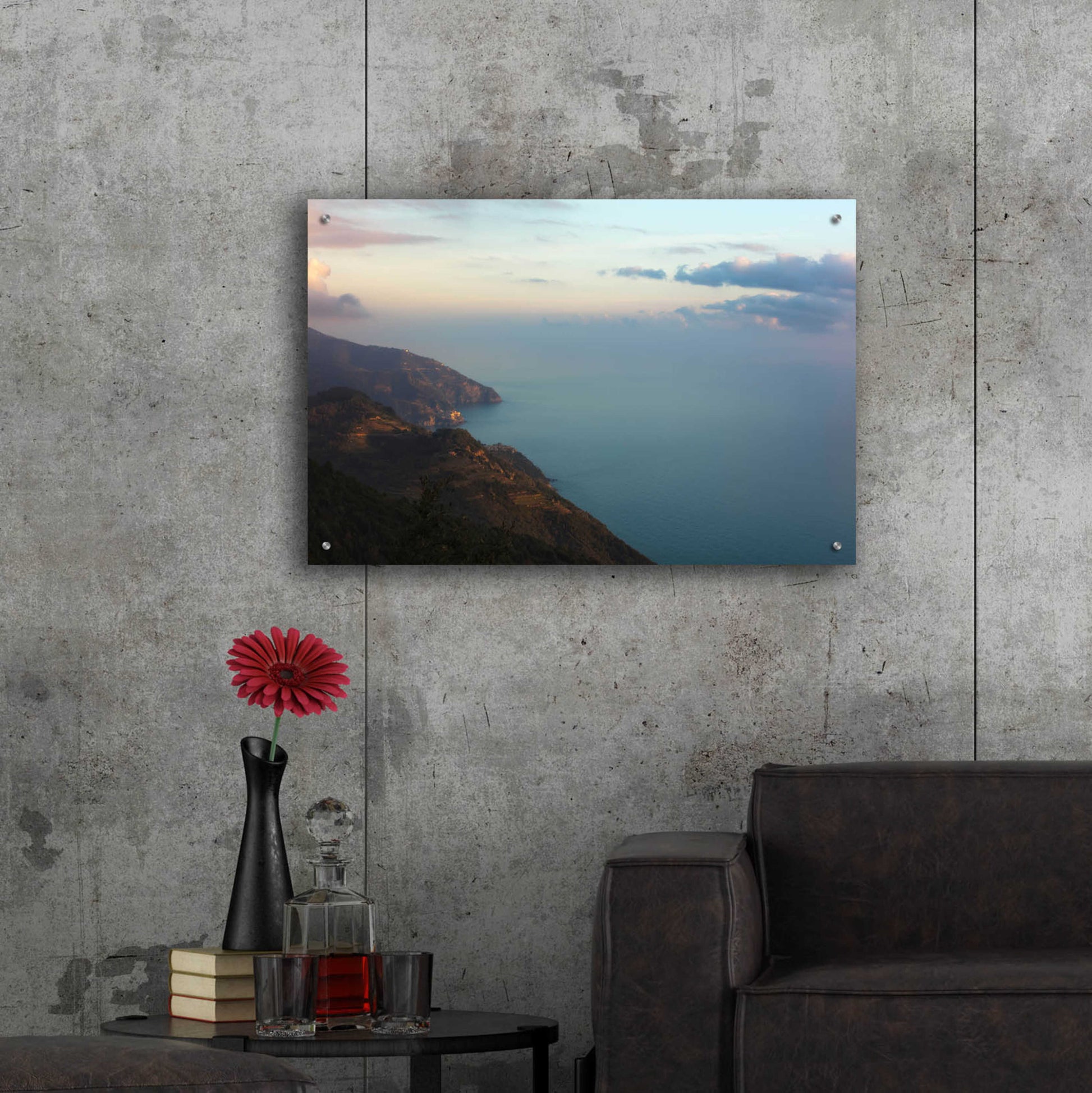 Epic Art 'Ocean Views' by Sebastien Lory, Acrylic Glass Wall Art,36x24