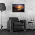 Epic Art 'Fiery Sunset' by Sebastien Lory, Acrylic Glass Wall Art,24x16