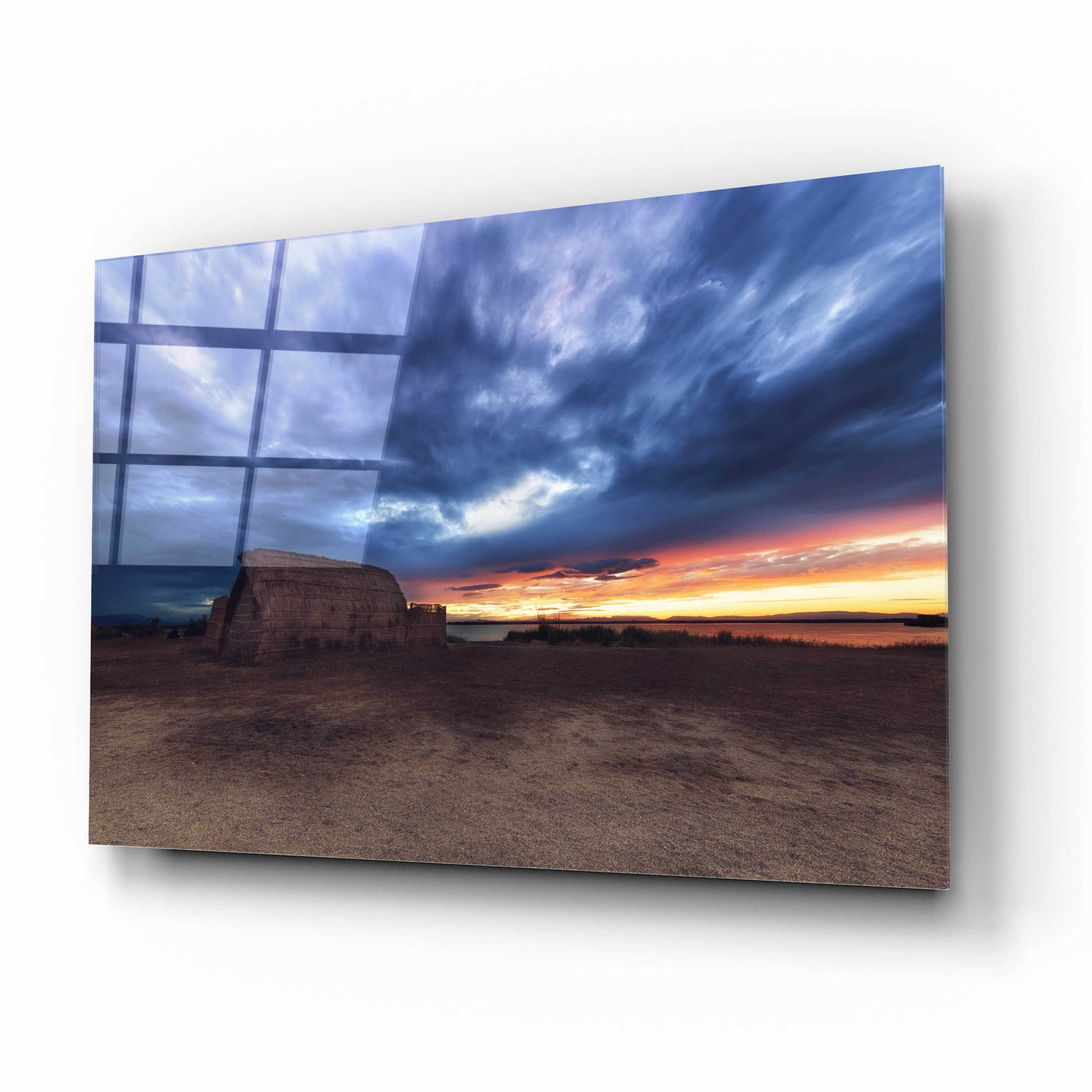 Epic Art 'Stormy Sky' by Sebastien Lory, Acrylic Glass Wall Art,16x12