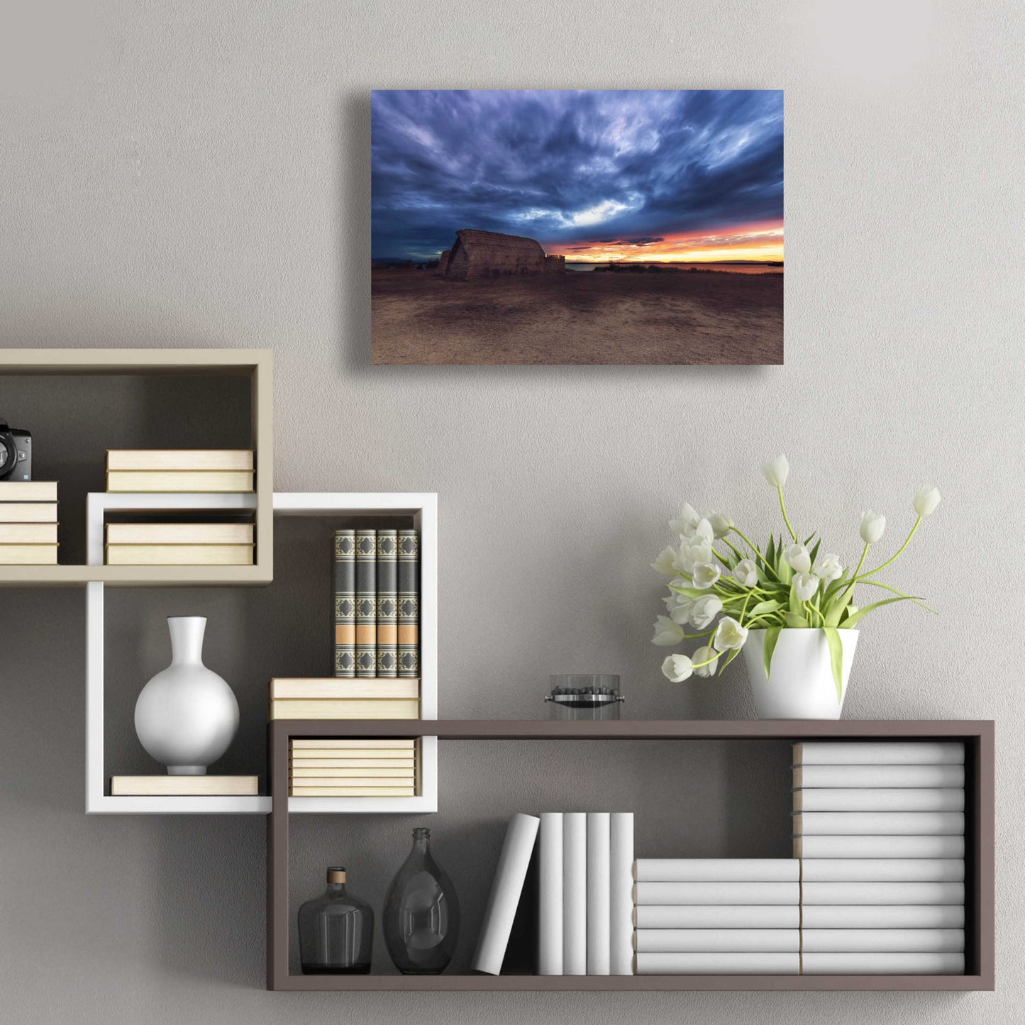 Epic Art 'Stormy Sky' by Sebastien Lory, Acrylic Glass Wall Art,24x16