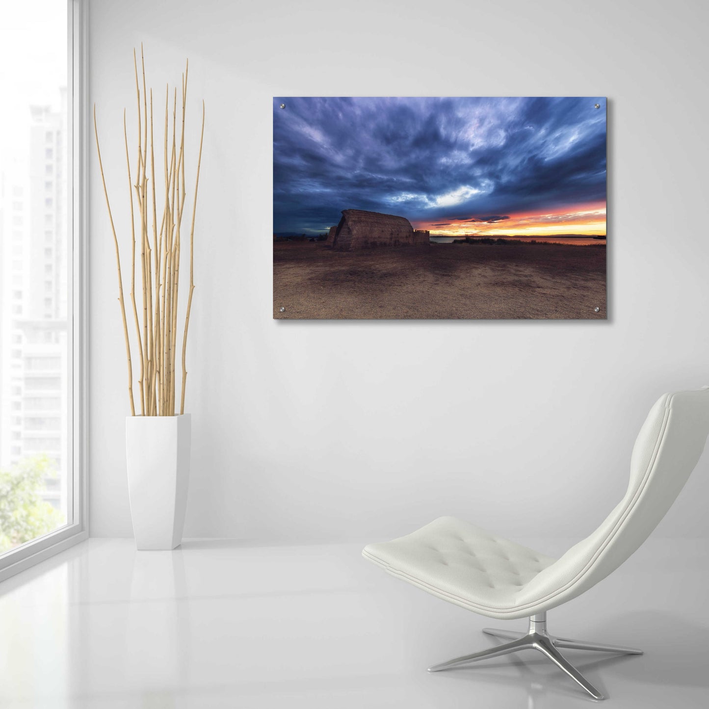 Epic Art 'Stormy Sky' by Sebastien Lory, Acrylic Glass Wall Art,36x24