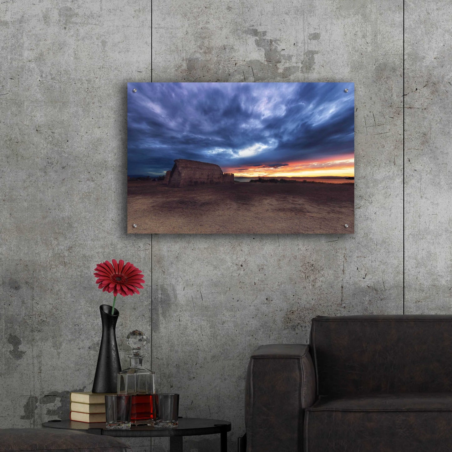 Epic Art 'Stormy Sky' by Sebastien Lory, Acrylic Glass Wall Art,36x24