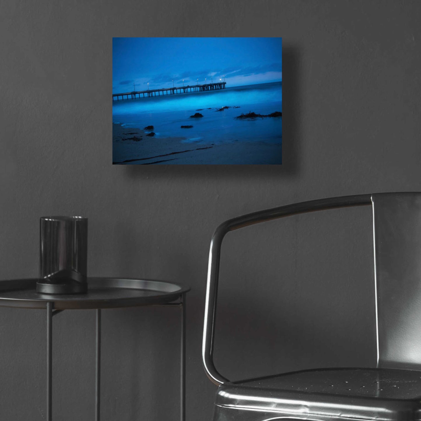 Epic Art 'Blue Hour Pier' by Sebastien Lory, Acrylic Glass Wall Art,16x12