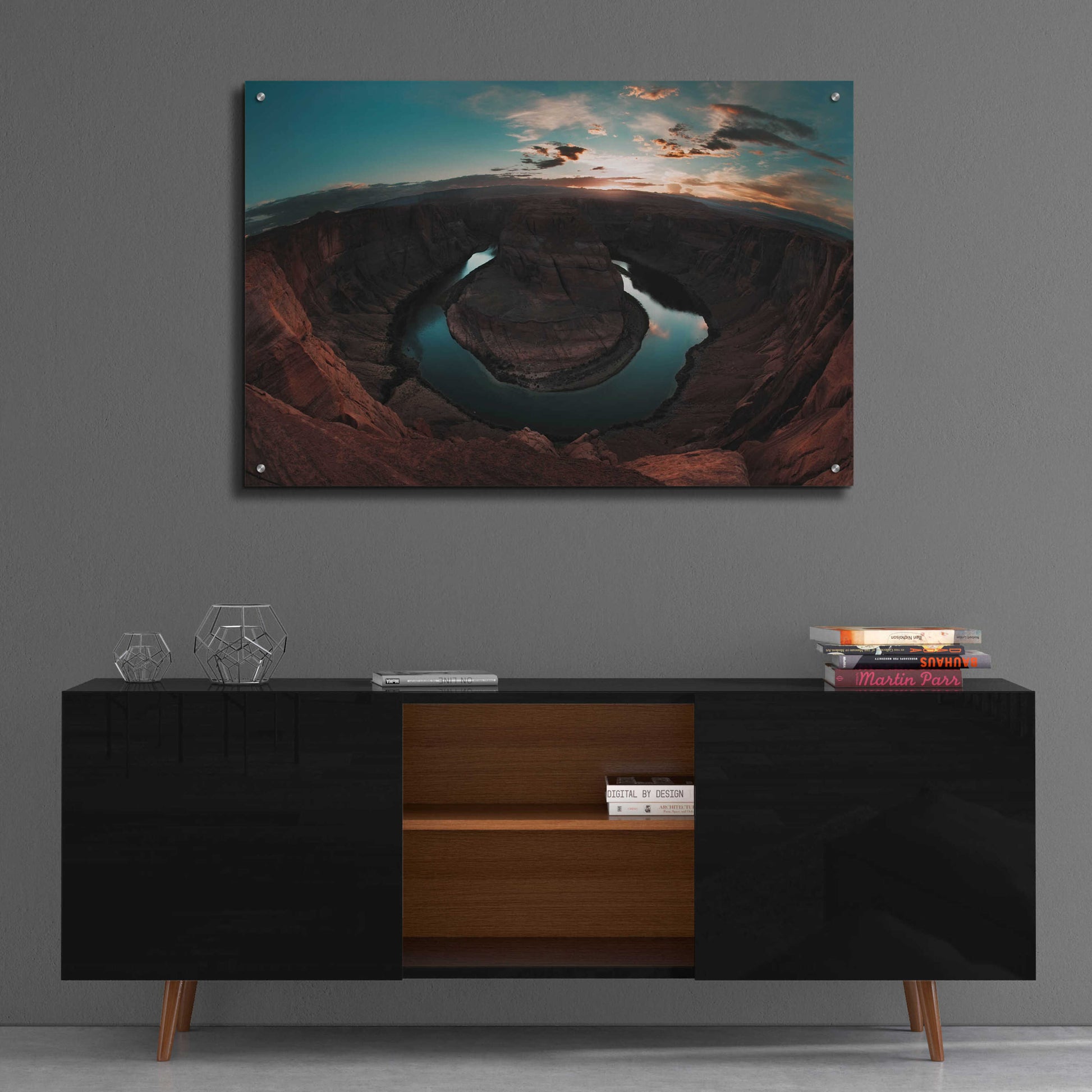 Epic Art 'Horseshoe Bend Sunset' by Sebastien Lory, Acrylic Glass Wall Art,36x24