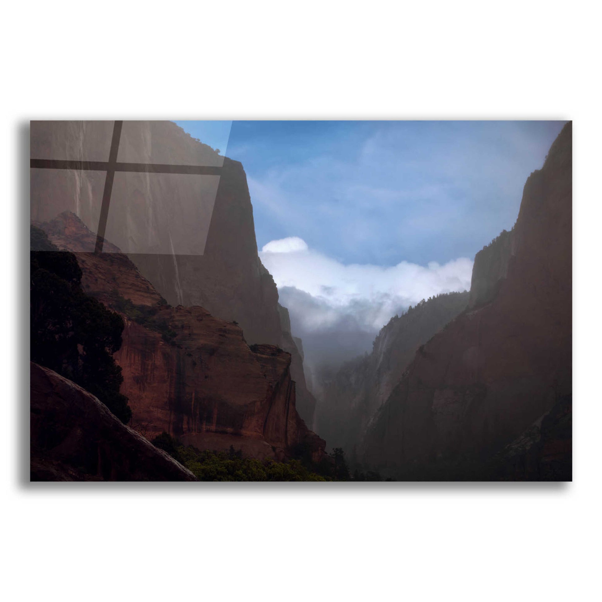 Epic Art 'Mistery Canyon I' by Sebastien Lory, Acrylic Glass Wall Art,16x12