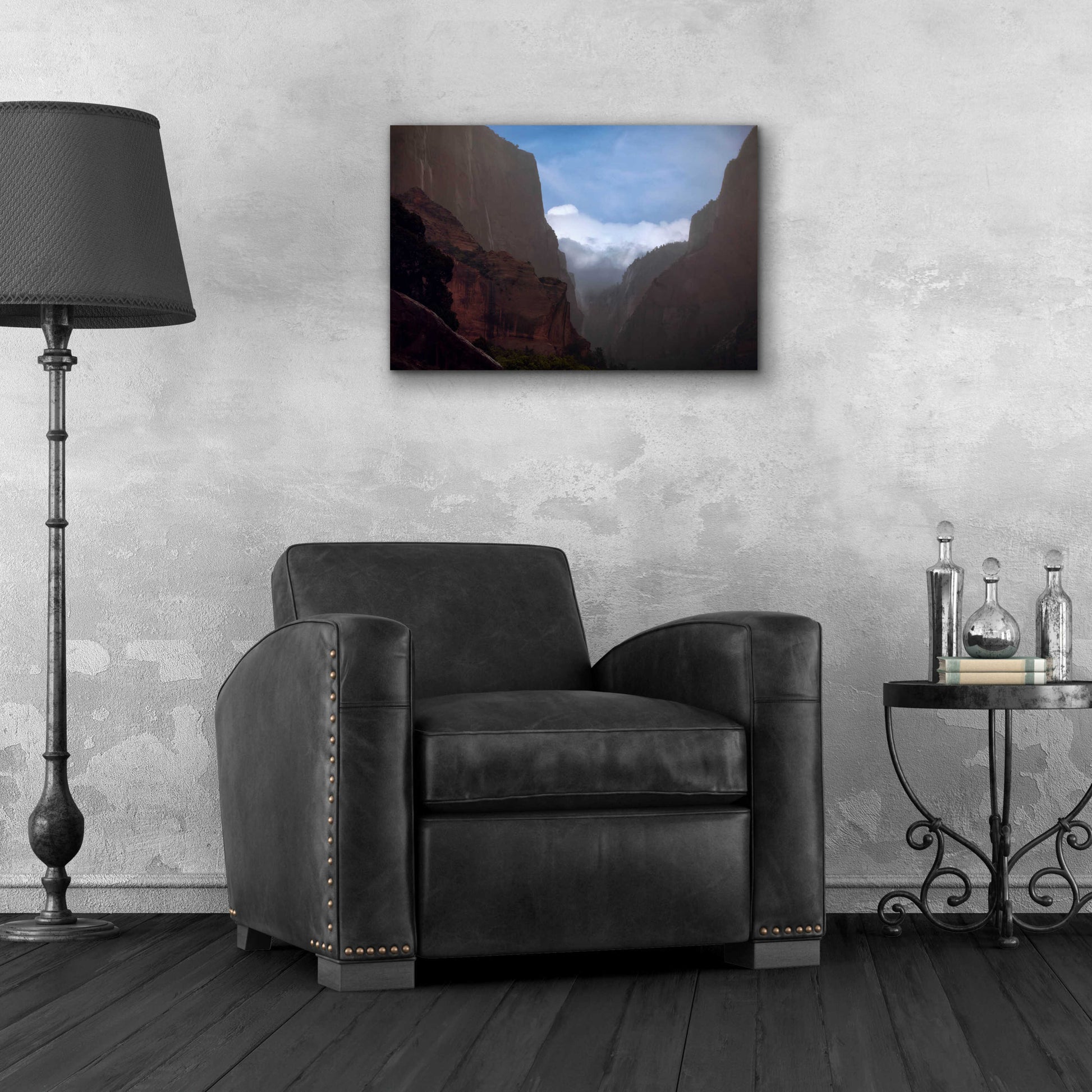 Epic Art 'Mistery Canyon I' by Sebastien Lory, Acrylic Glass Wall Art,24x16