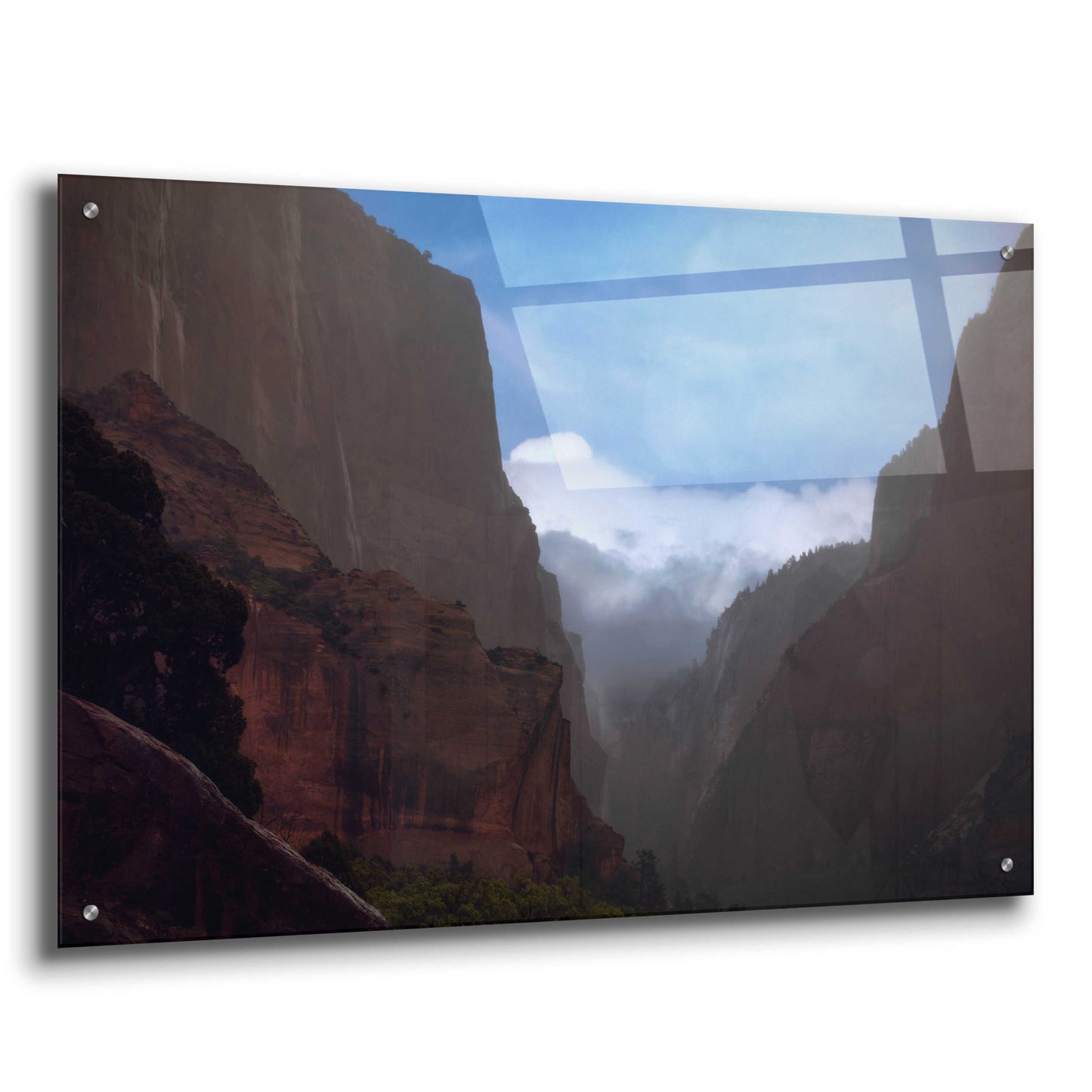 Epic Art 'Mistery Canyon I' by Sebastien Lory, Acrylic Glass Wall Art,36x24