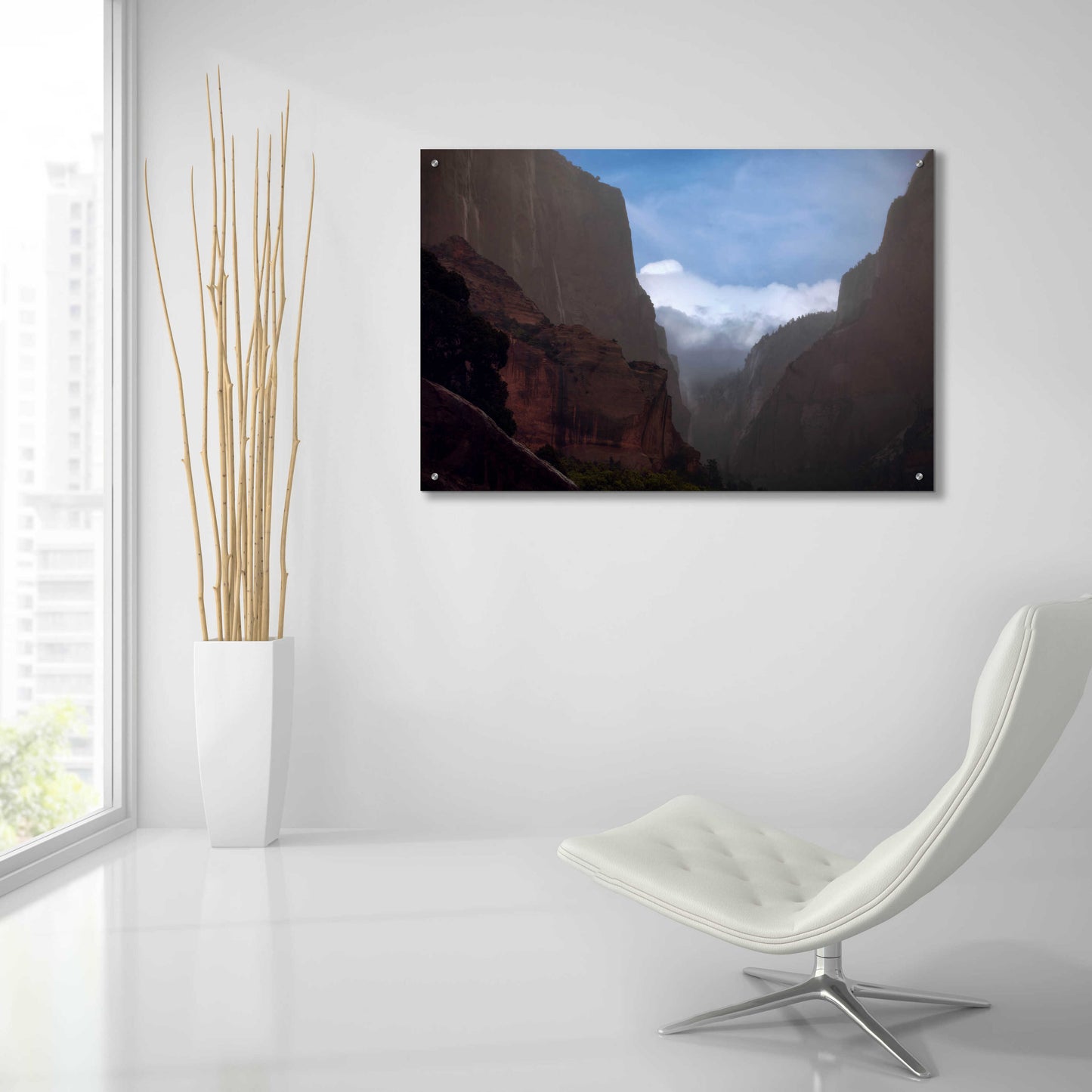 Epic Art 'Mistery Canyon I' by Sebastien Lory, Acrylic Glass Wall Art,36x24