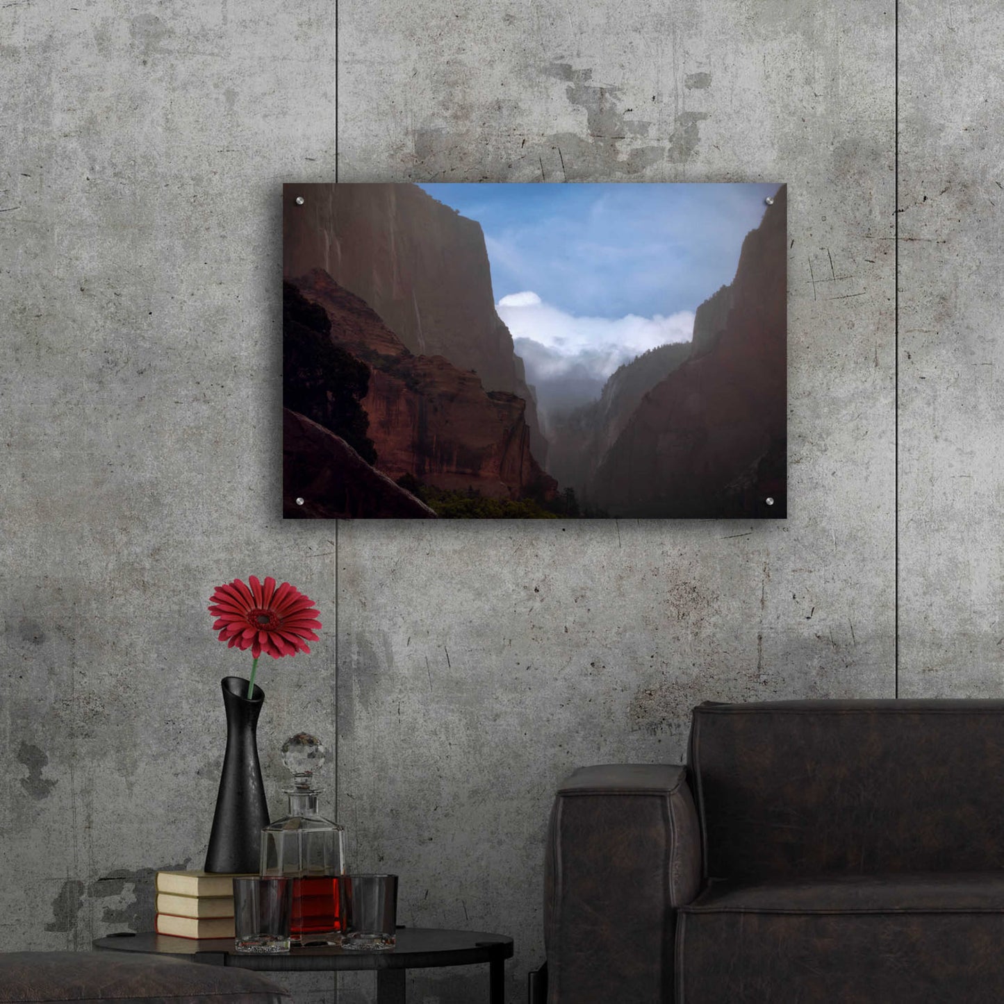 Epic Art 'Mistery Canyon I' by Sebastien Lory, Acrylic Glass Wall Art,36x24