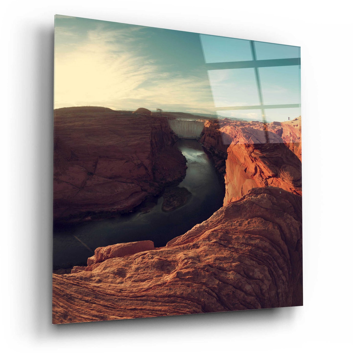 Epic Art 'Mistery Canyon II' by Sebastien Lory, Acrylic Glass Wall Art,12x12