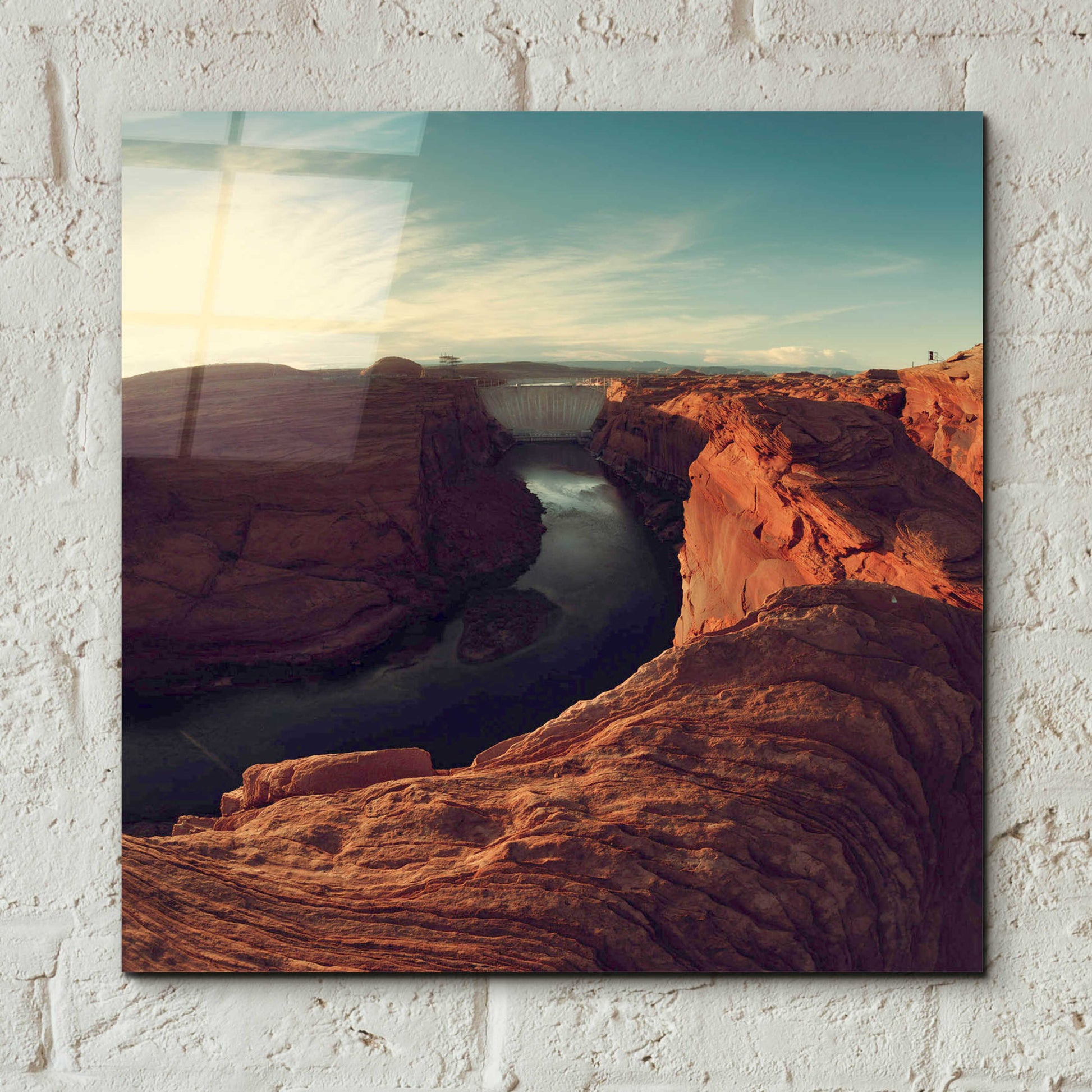 Epic Art 'Mistery Canyon II' by Sebastien Lory, Acrylic Glass Wall Art,12x12