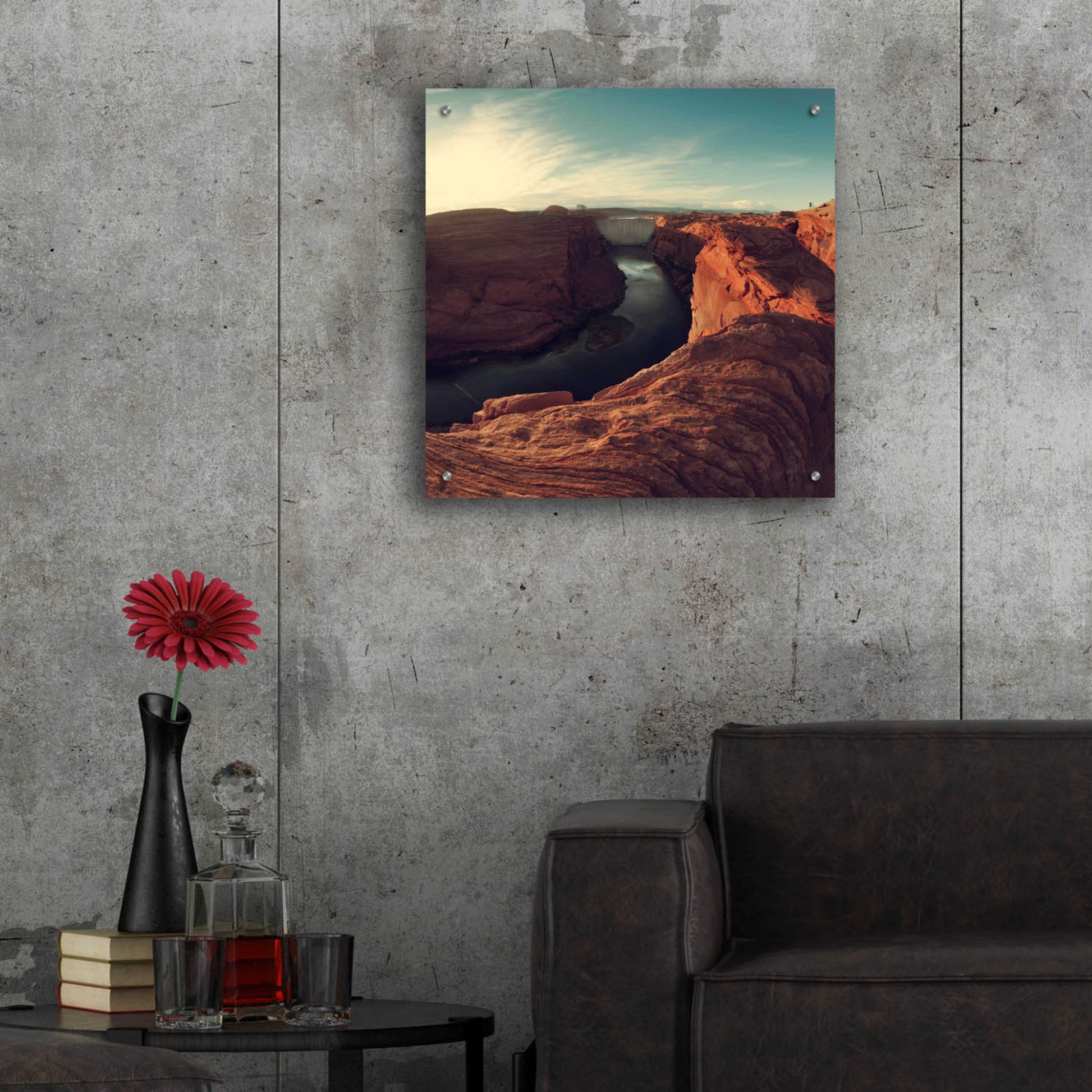 Epic Art 'Mistery Canyon II' by Sebastien Lory, Acrylic Glass Wall Art,24x24