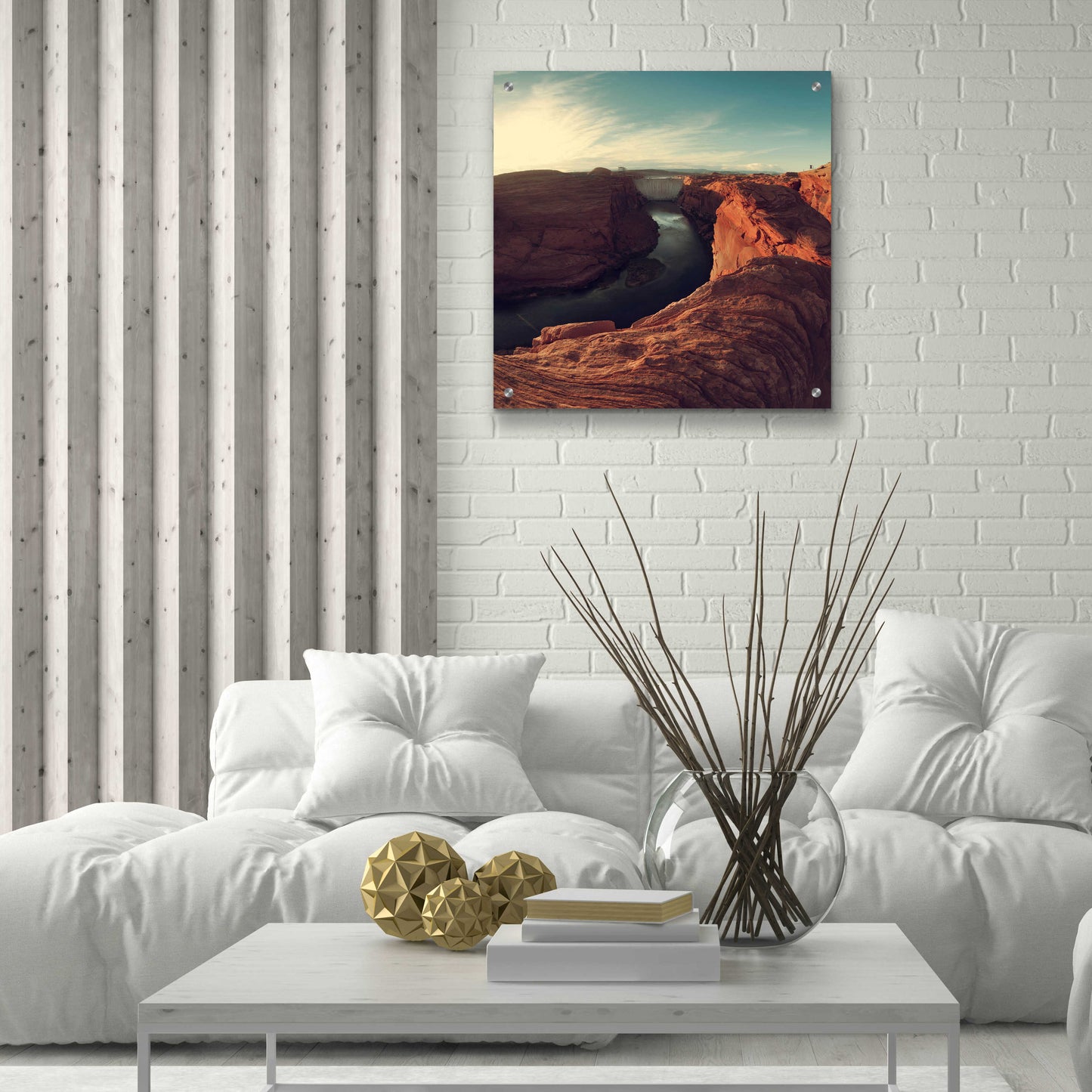 Epic Art 'Mistery Canyon II' by Sebastien Lory, Acrylic Glass Wall Art,24x24