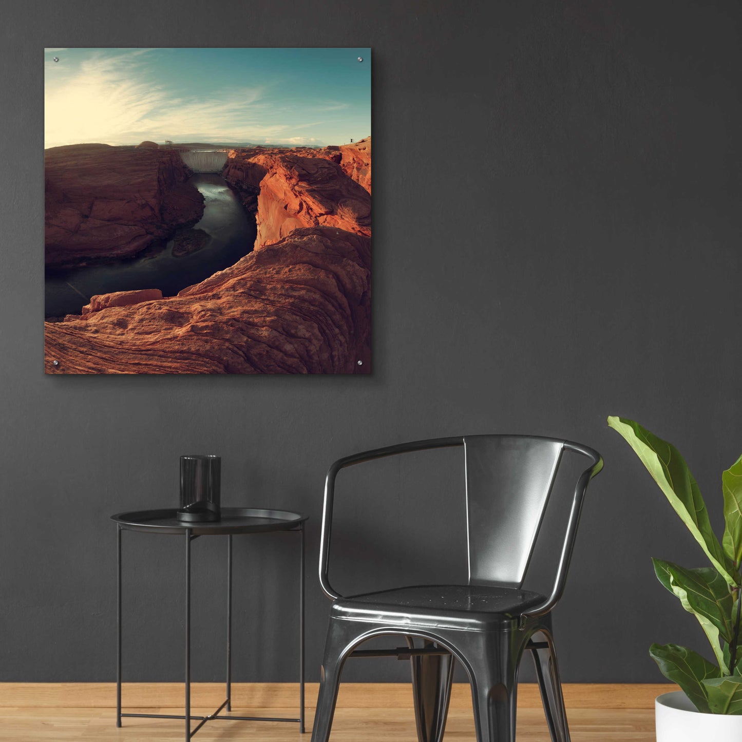 Epic Art 'Mistery Canyon II' by Sebastien Lory, Acrylic Glass Wall Art,36x36