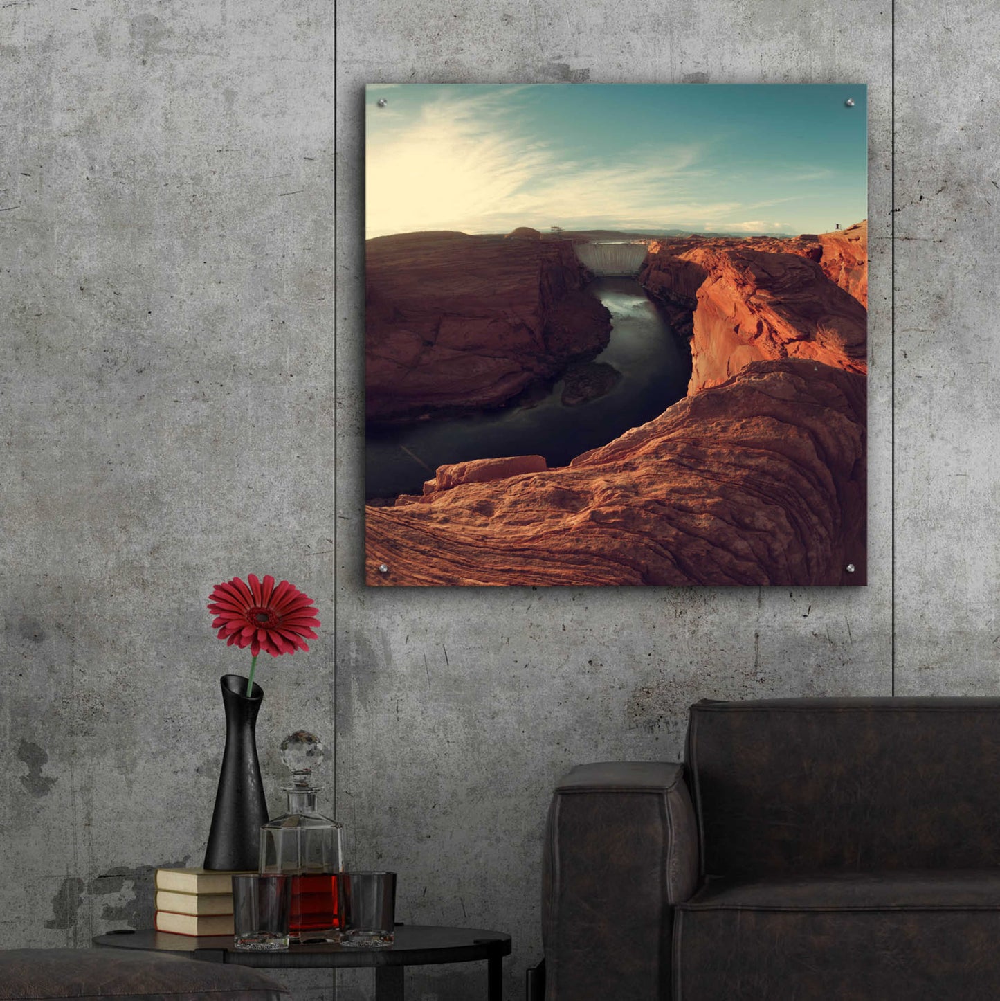 Epic Art 'Mistery Canyon II' by Sebastien Lory, Acrylic Glass Wall Art,36x36