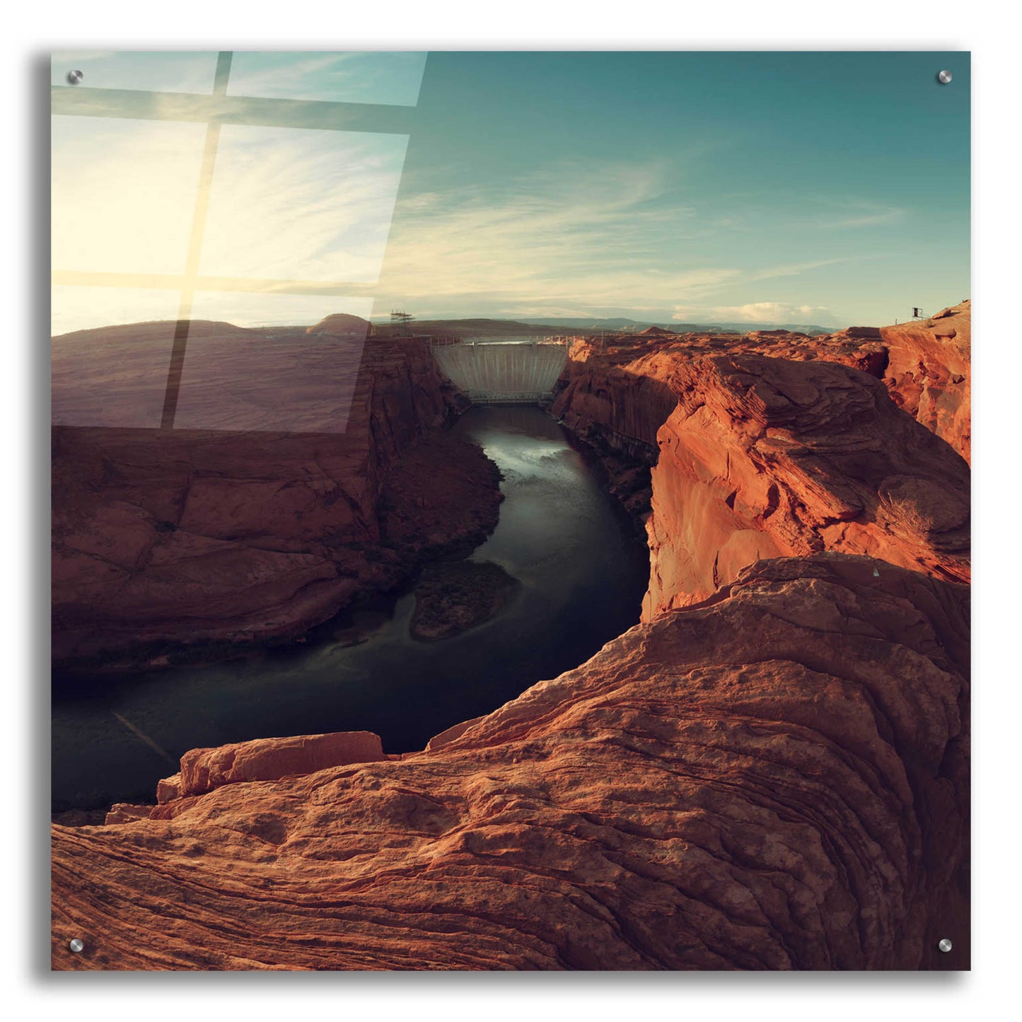 Epic Art 'Mistery Canyon II' by Sebastien Lory, Acrylic Glass Wall Art,36x36