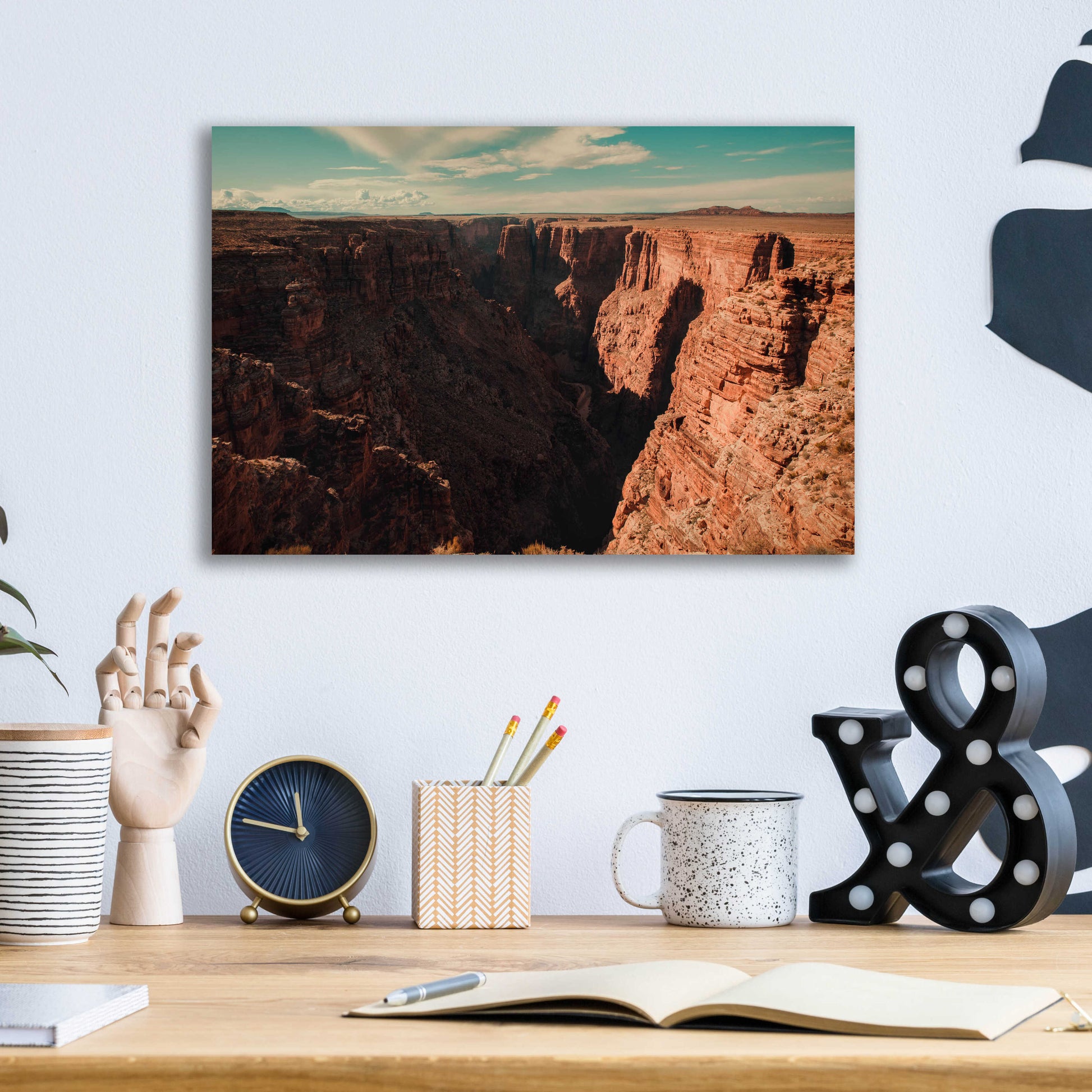 Epic Art 'Mistery Canyon III' by Sebastien Lory, Acrylic Glass Wall Art,16x12