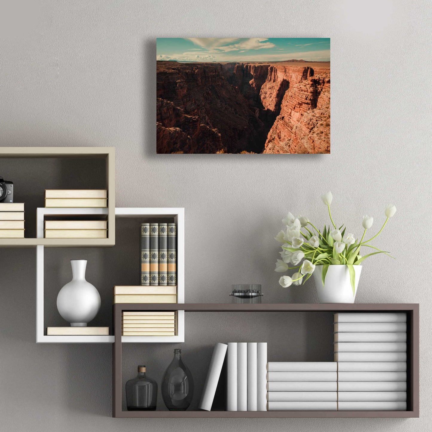 Epic Art 'Mistery Canyon III' by Sebastien Lory, Acrylic Glass Wall Art,24x16