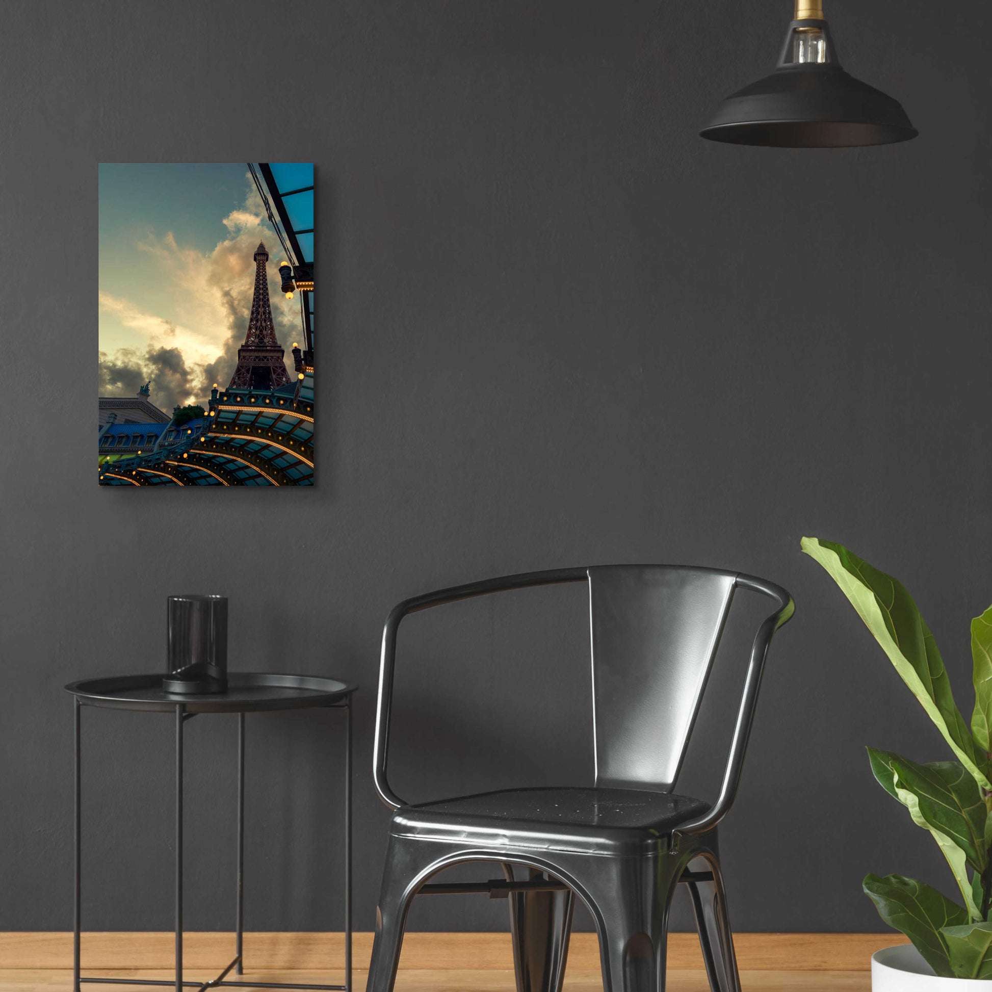 Epic Art 'Eiffel Vegas' by Sebastien Lory, Acrylic Glass Wall Art,16x24