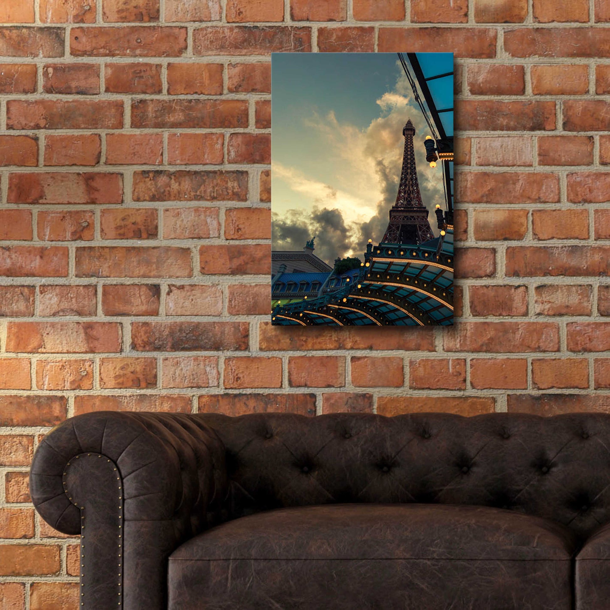 Epic Art 'Eiffel Vegas' by Sebastien Lory, Acrylic Glass Wall Art,16x24