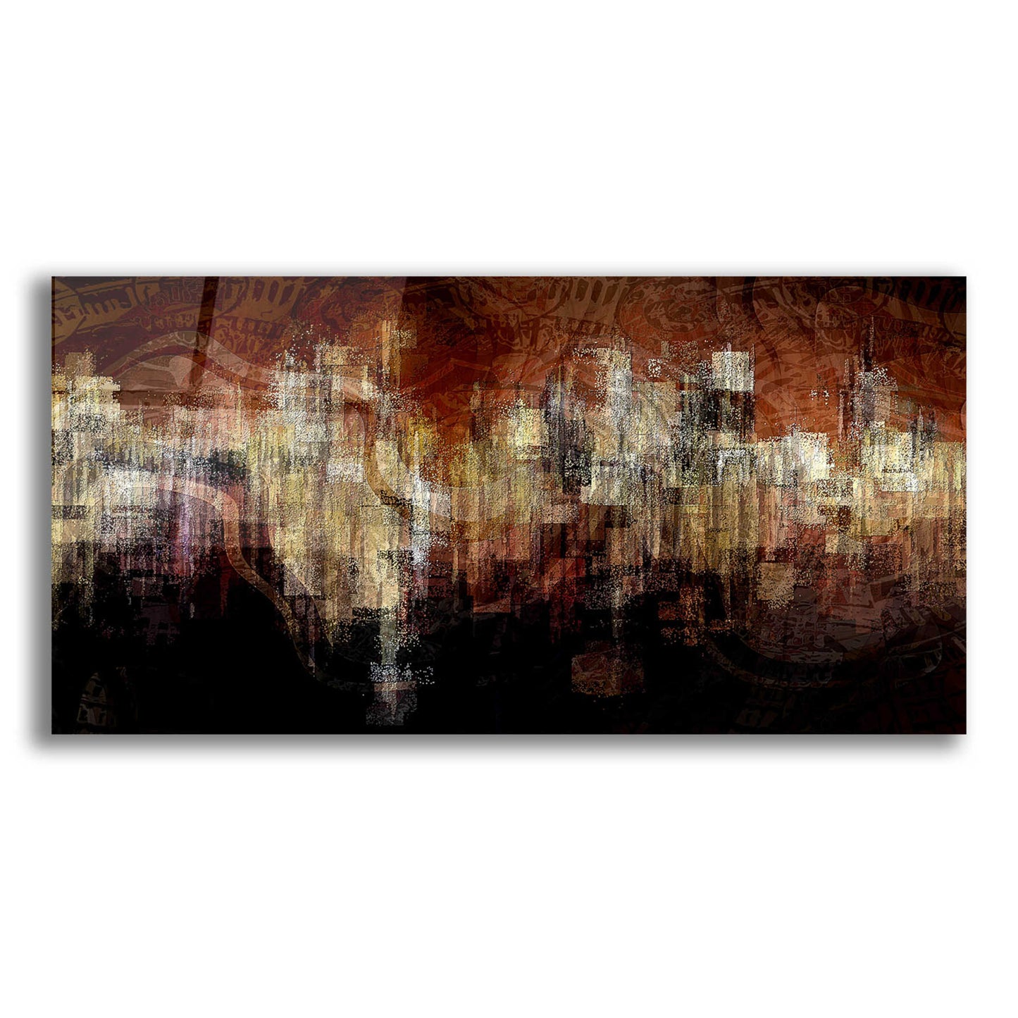 Epic Art 'City on the Edge' by David Manlove, Acrylic Glass Wall Art