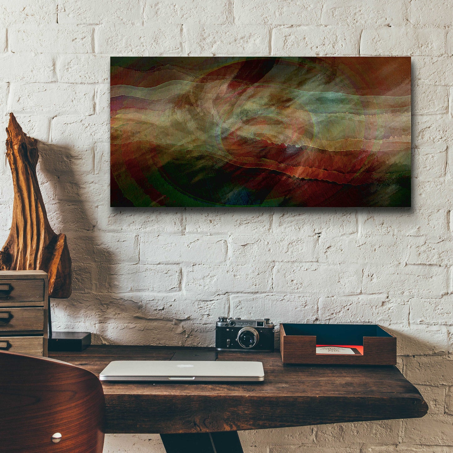 Epic Art 'Aurora Nebula 1' by David Manlove, Acrylic Glass Wall Art,24x12