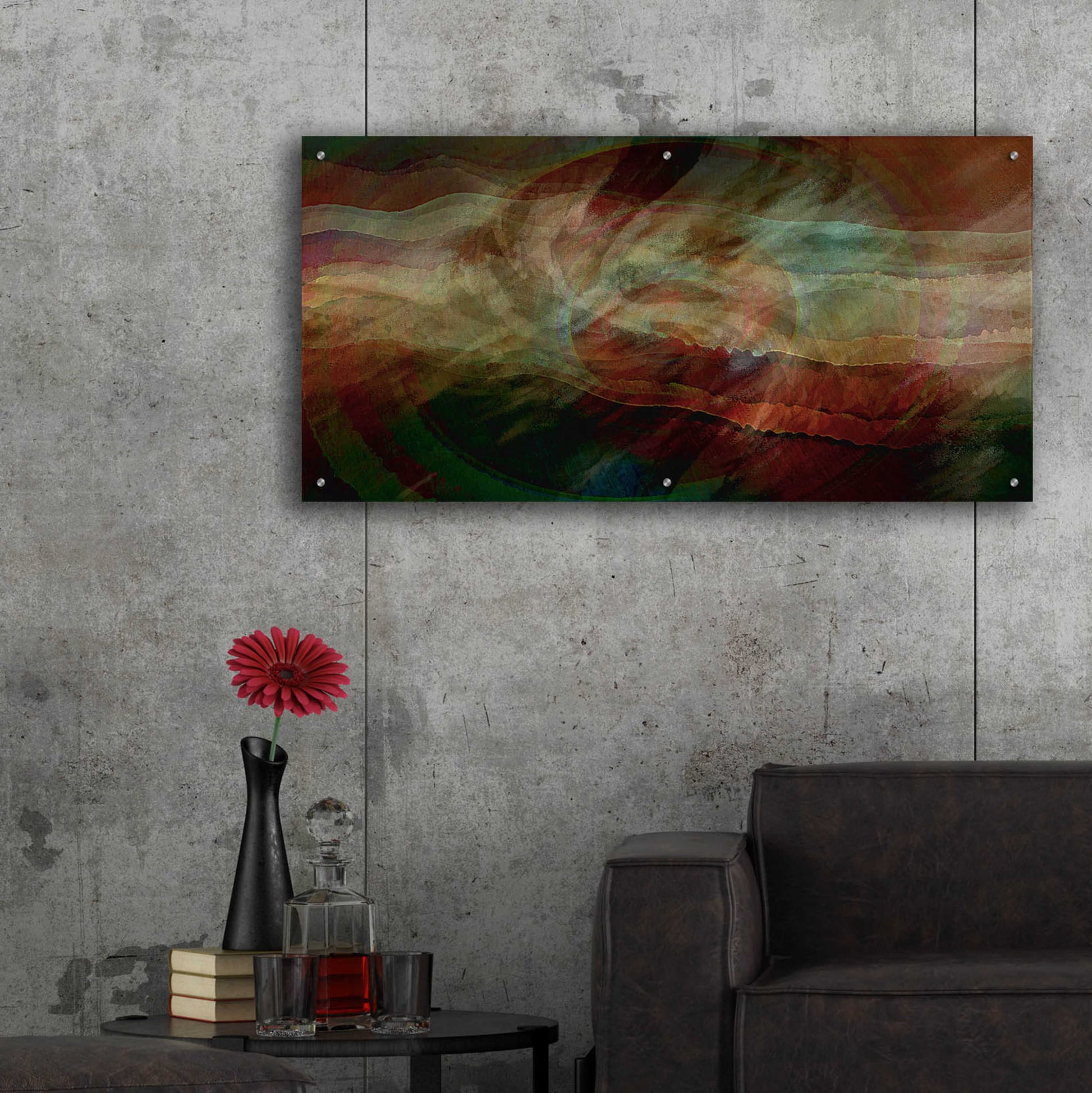 Epic Art 'Aurora Nebula 1' by David Manlove, Acrylic Glass Wall Art,48x24