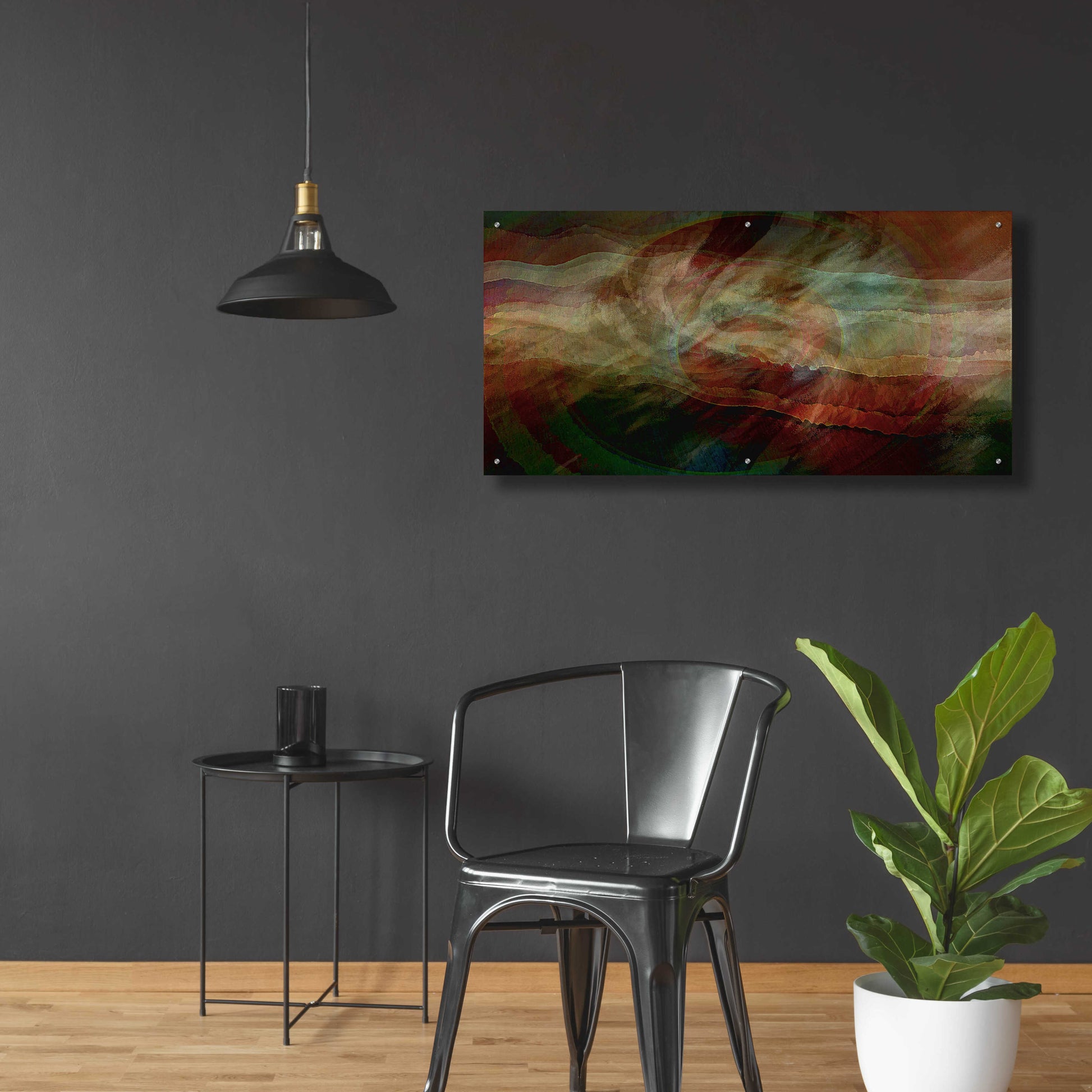 Epic Art 'Aurora Nebula 1' by David Manlove, Acrylic Glass Wall Art,48x24