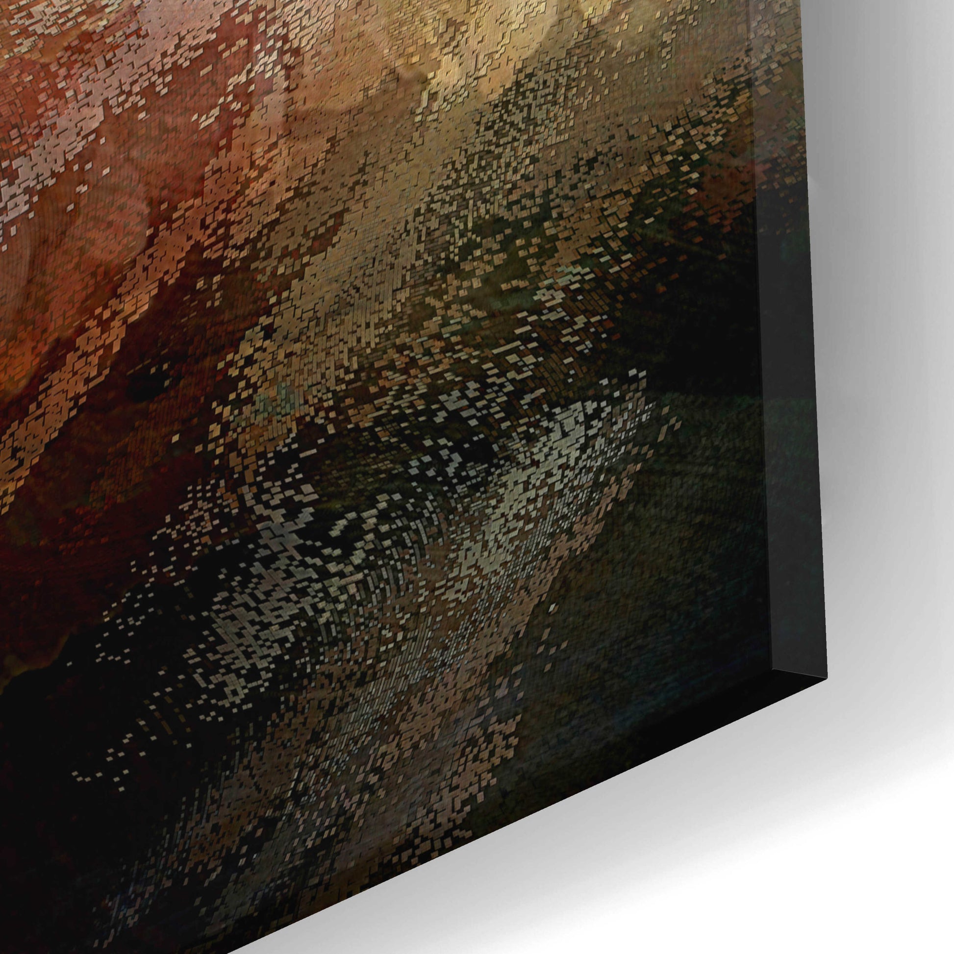 Epic Art 'Crimson Fire VI' by David Manlove, Acrylic Glass Wall Art,24x12