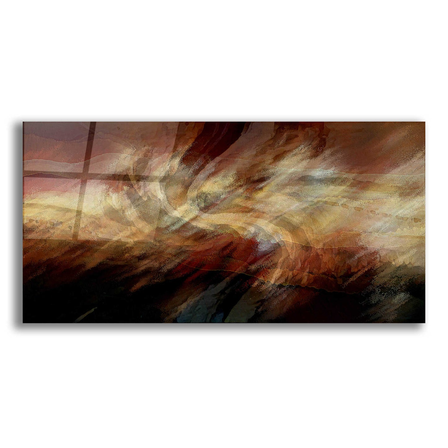 Epic Art 'Crimson Fire VI' by David Manlove, Acrylic Glass Wall Art