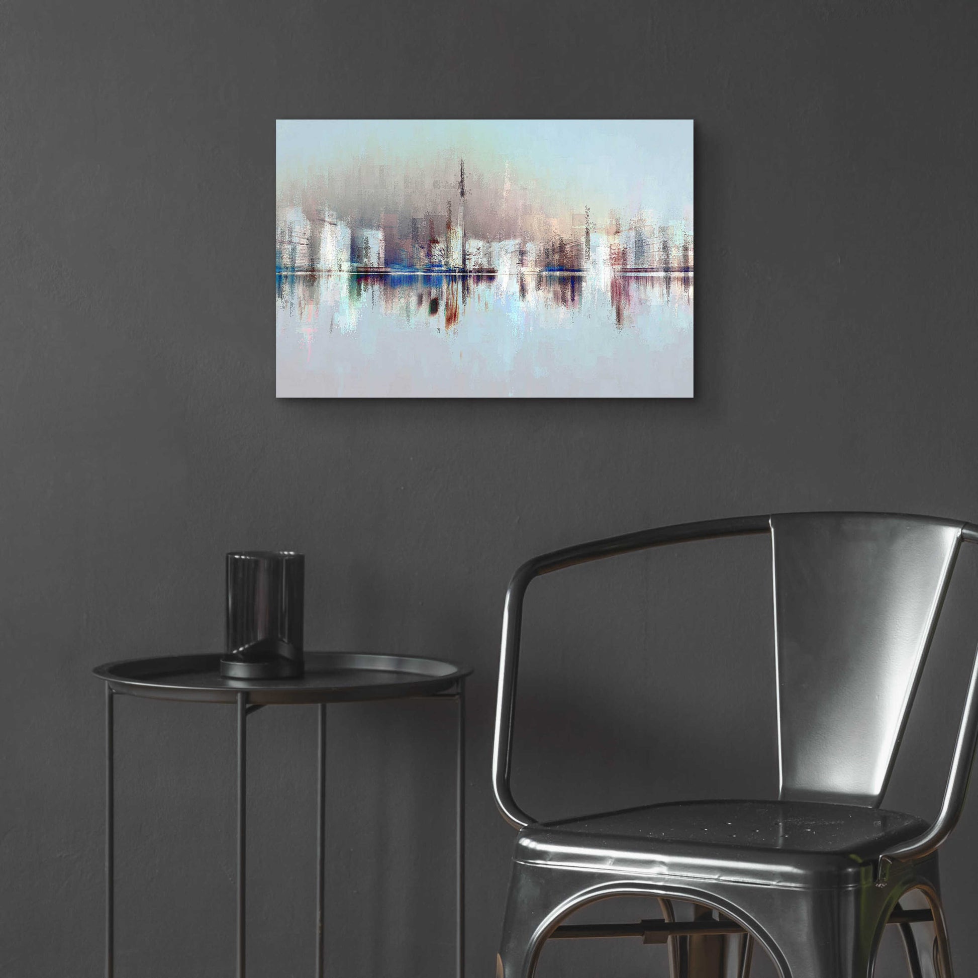 Epic Art 'City of Pastels' by David Manlove, Acrylic Glass Wall Art,24x16