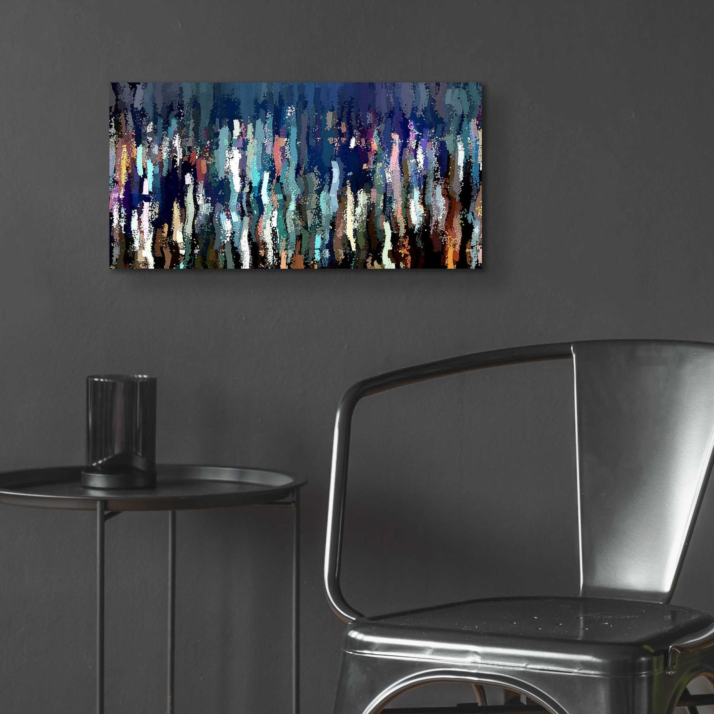 Epic Art 'Effervescence 2' by David Manlove, Acrylic Glass Wall Art,24x12