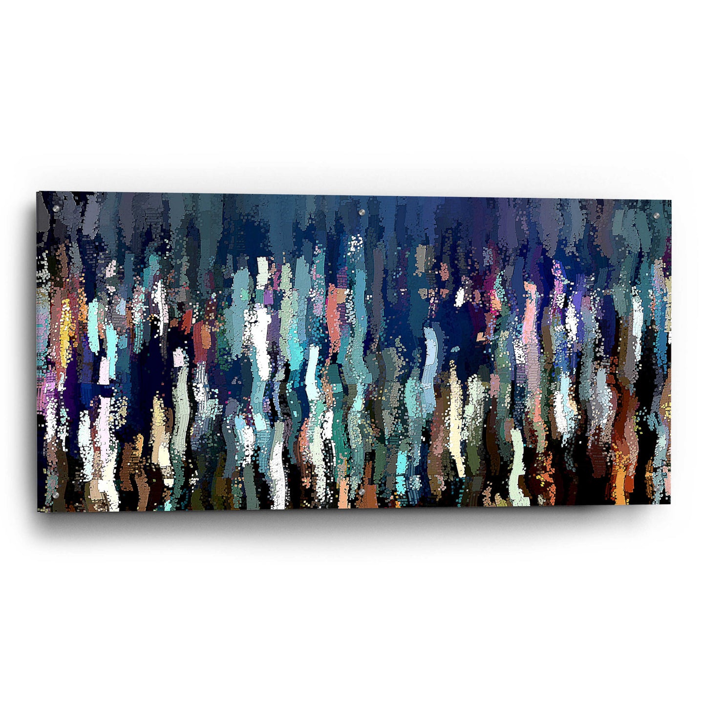 Epic Art 'Effervescence 2' by David Manlove, Acrylic Glass Wall Art,48x24