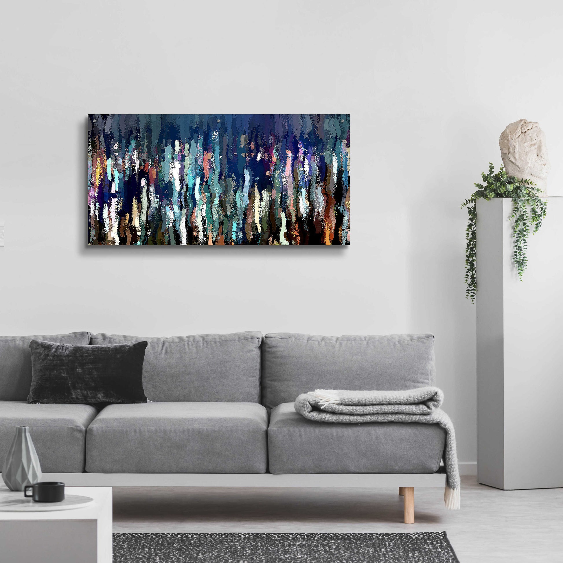 Epic Art 'Effervescence 2' by David Manlove, Acrylic Glass Wall Art,48x24