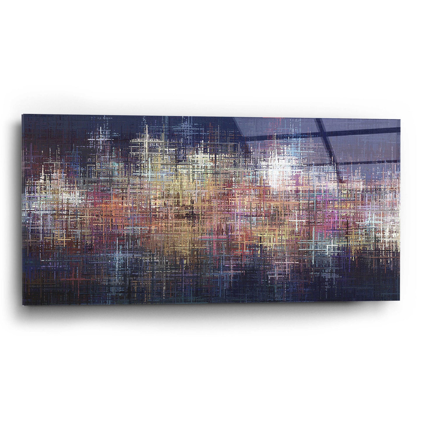 Epic Art 'Pastel Crosses' by David Manlove, Acrylic Glass Wall Art,24x12