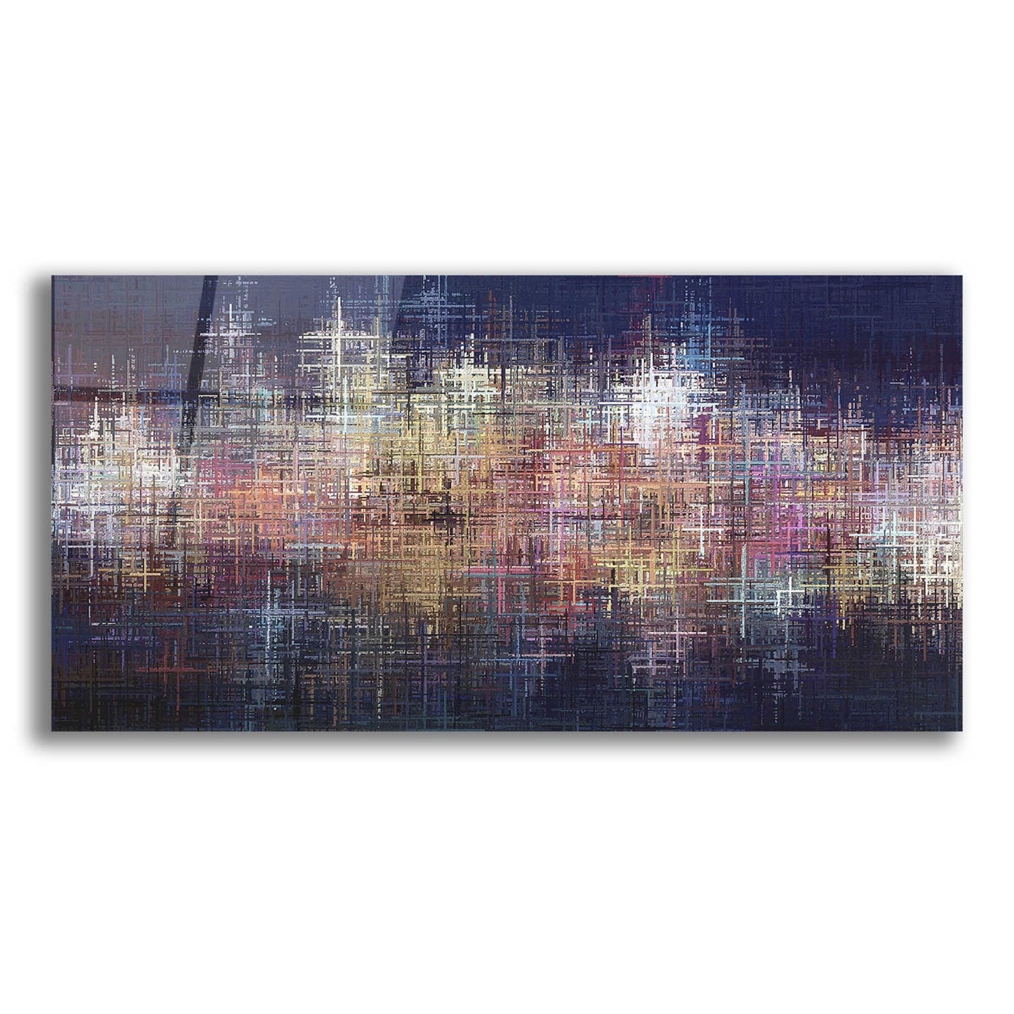 Epic Art 'Pastel Crosses' by David Manlove, Acrylic Glass Wall Art,24x12