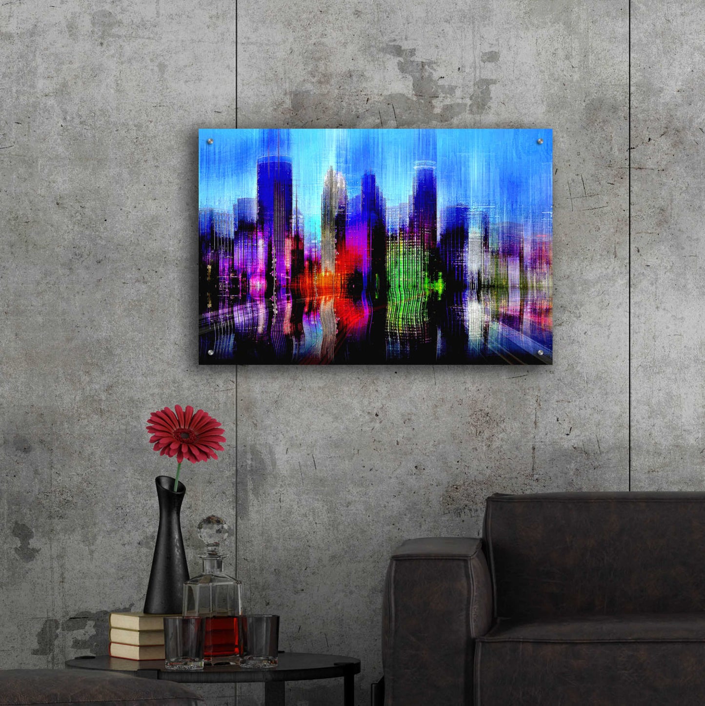 Epic Art 'Minneapolis' by David Manlove, Acrylic Glass Wall Art,36x24