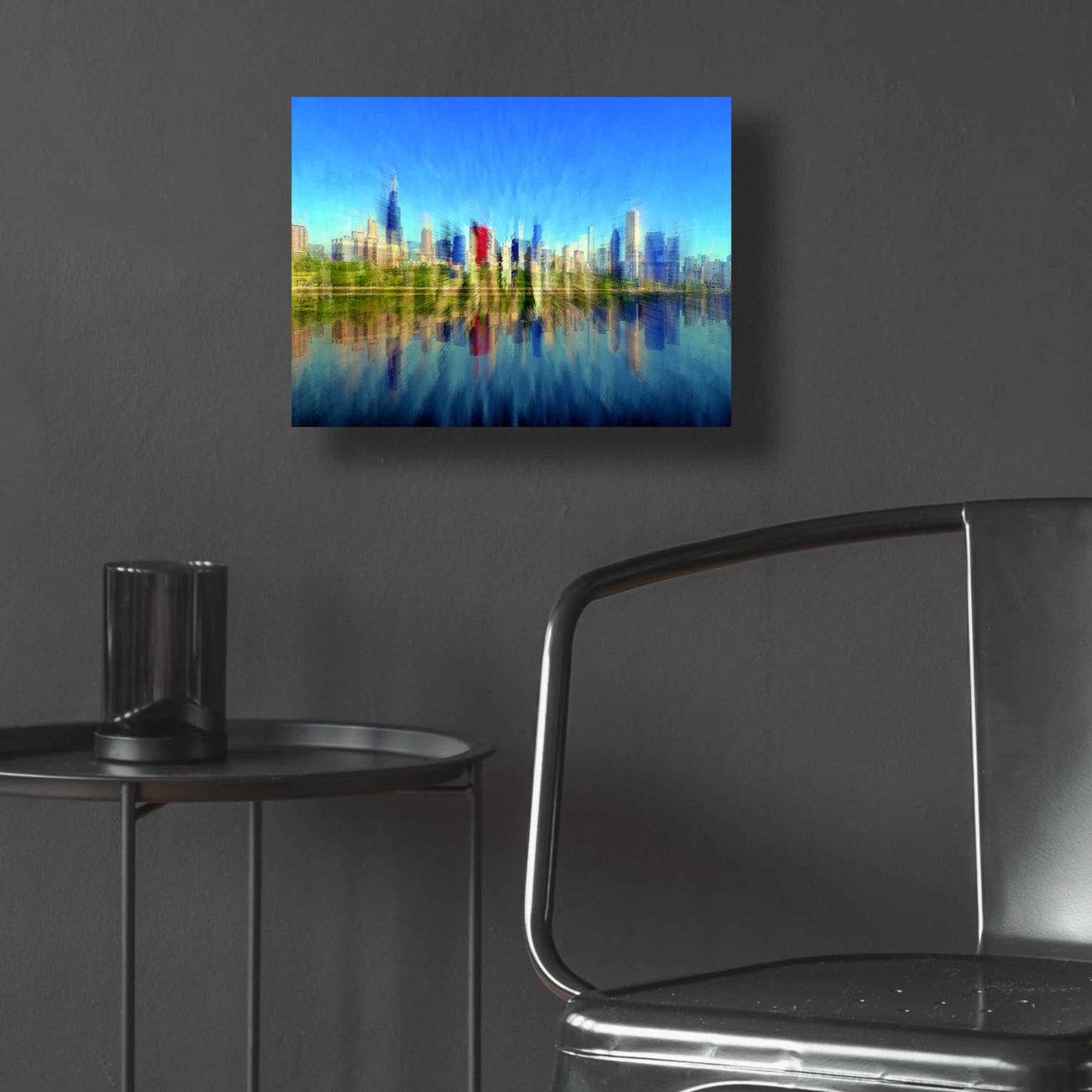 Epic Art 'Chicago Skyline 4' by David Manlove, Acrylic Glass Wall Art,16x12