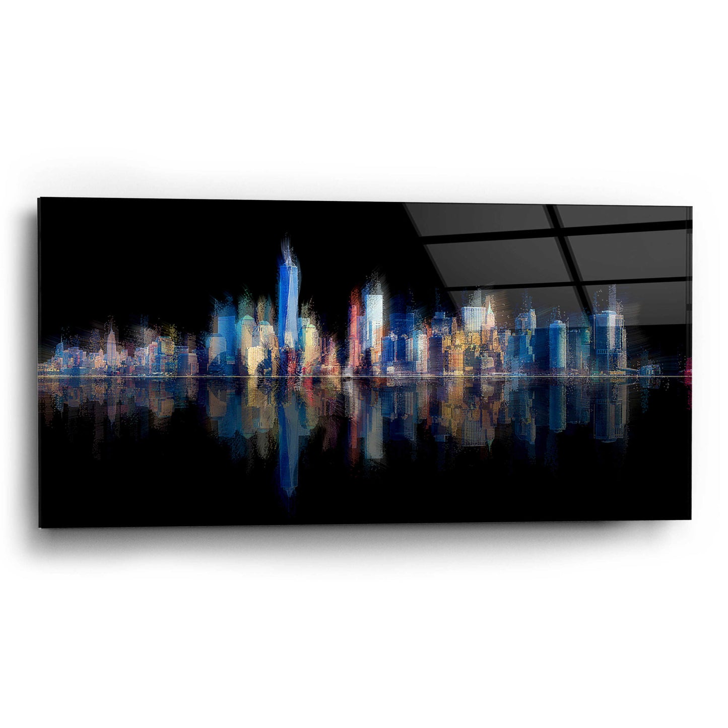 Epic Art 'New York Pan 6' by David Manlove, Acrylic Glass Wall Art,24x12