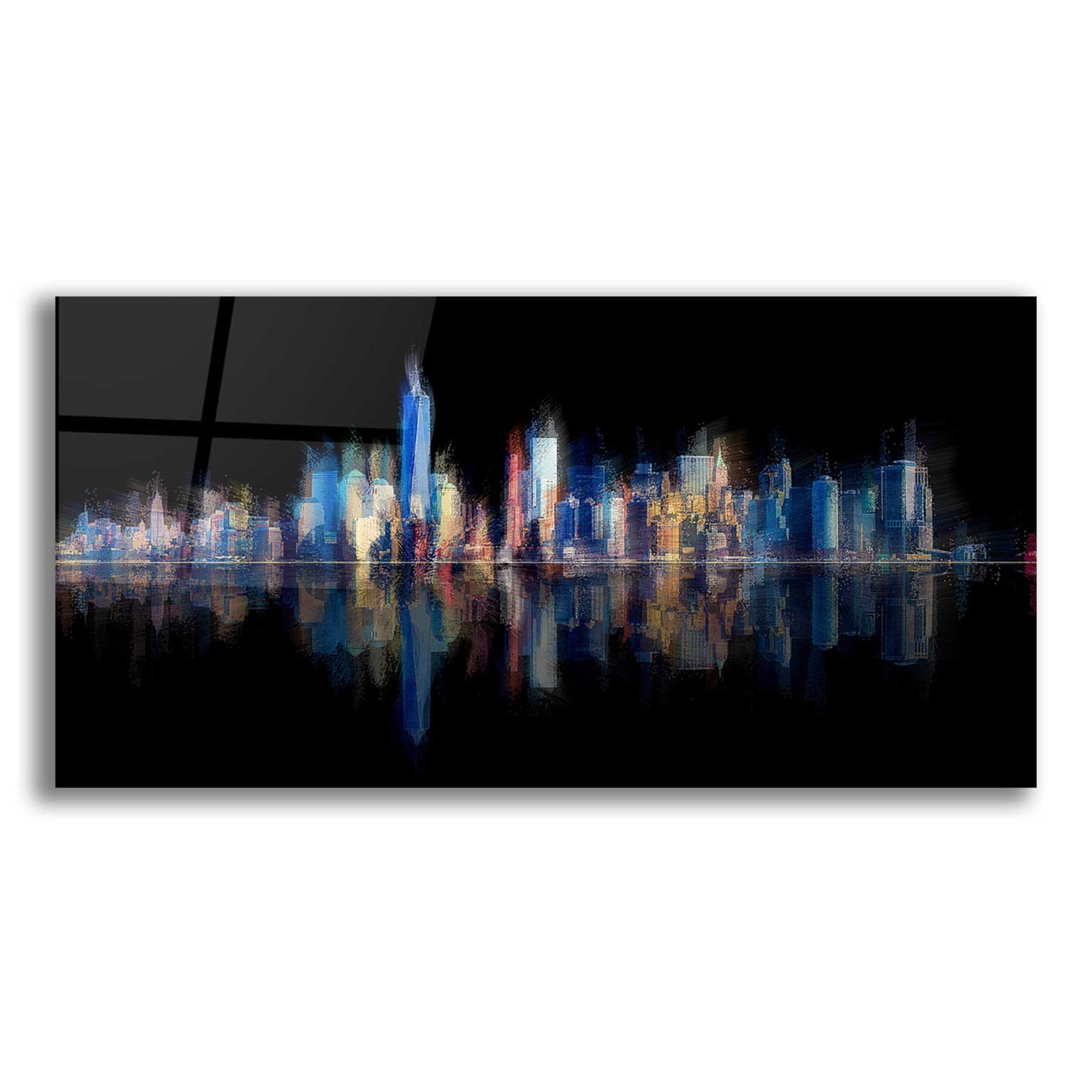 Epic Art 'New York Pan 6' by David Manlove, Acrylic Glass Wall Art,24x12