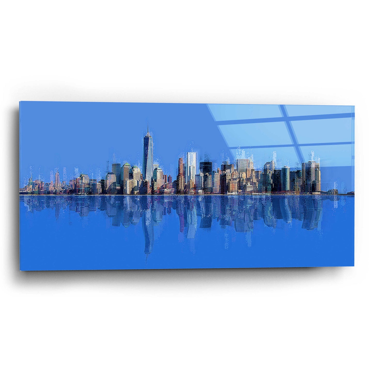 Epic Art 'New York Pan 10' by David Manlove, Acrylic Glass Wall Art,24x12