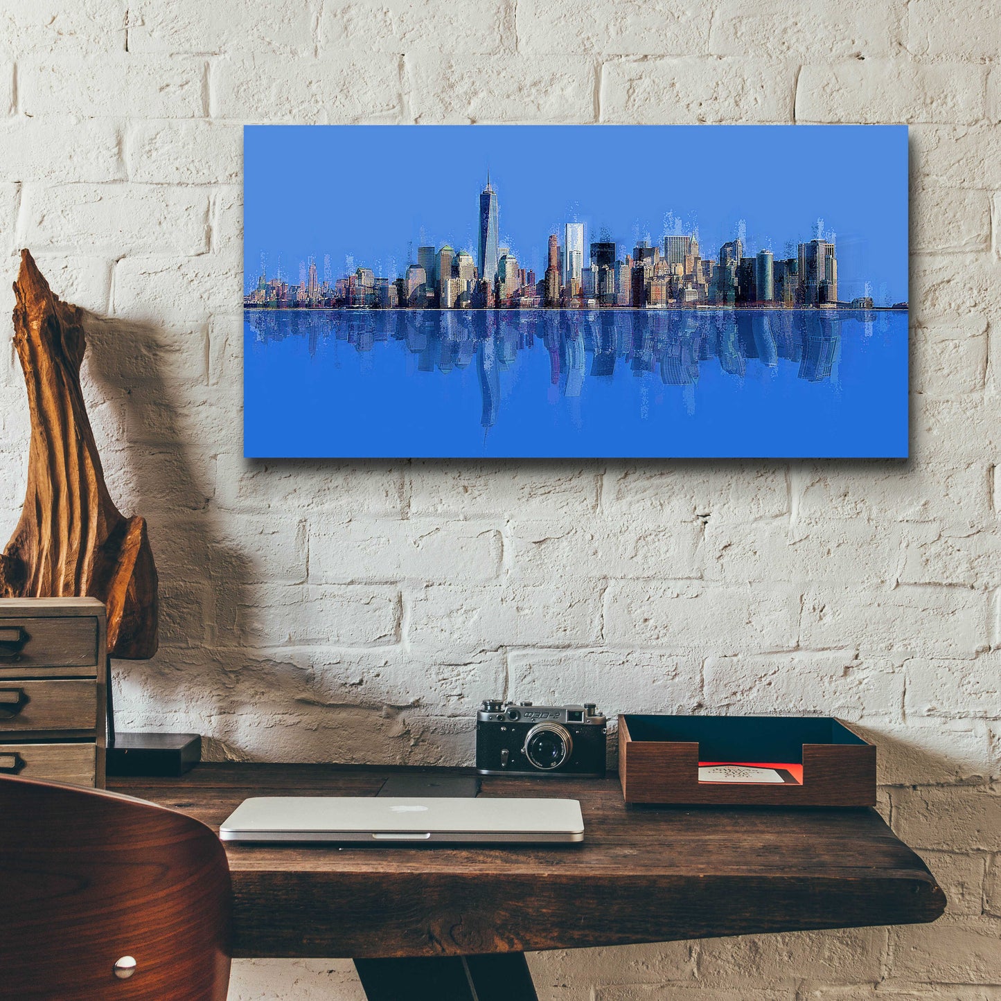 Epic Art 'New York Pan 10' by David Manlove, Acrylic Glass Wall Art,24x12